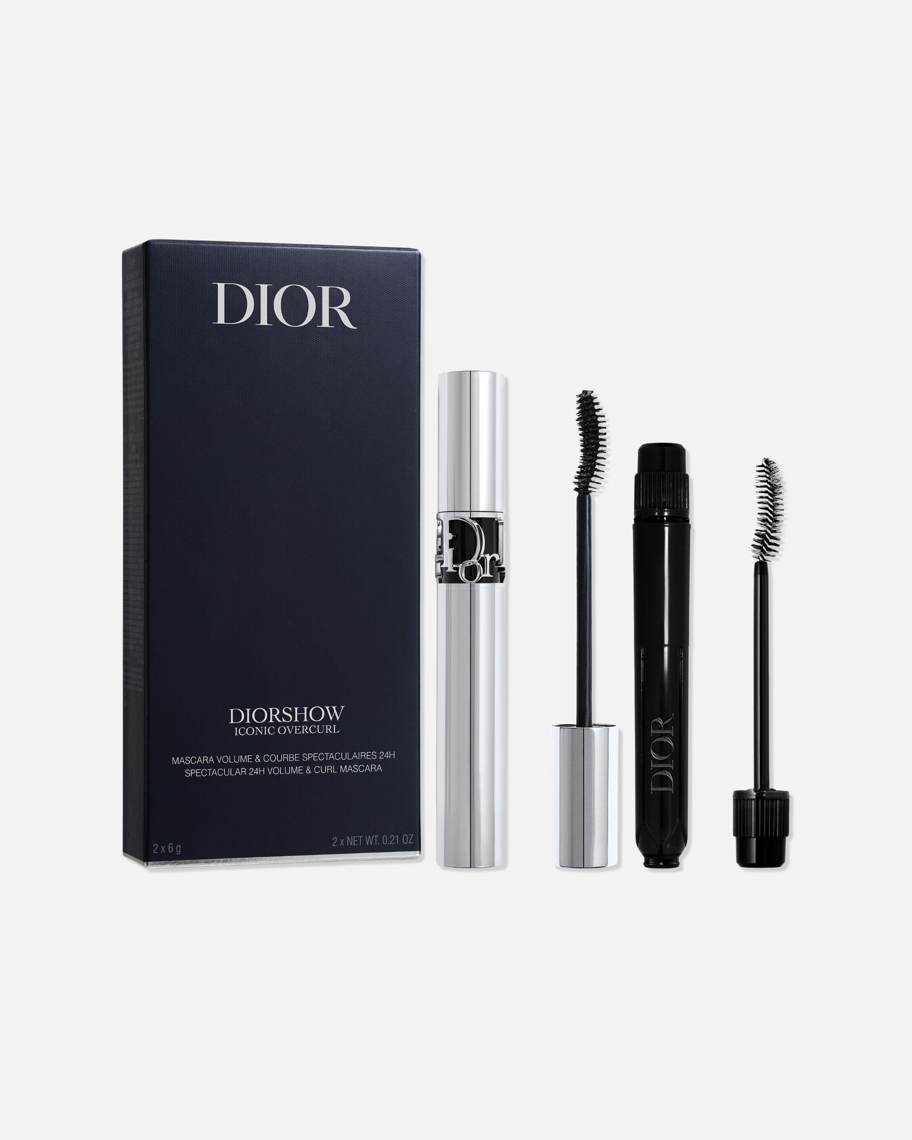 Oogmake-upset voor UnisexDIORDiorshowIconic Overcurl Set - Mascara & Mascara RefillBLACK