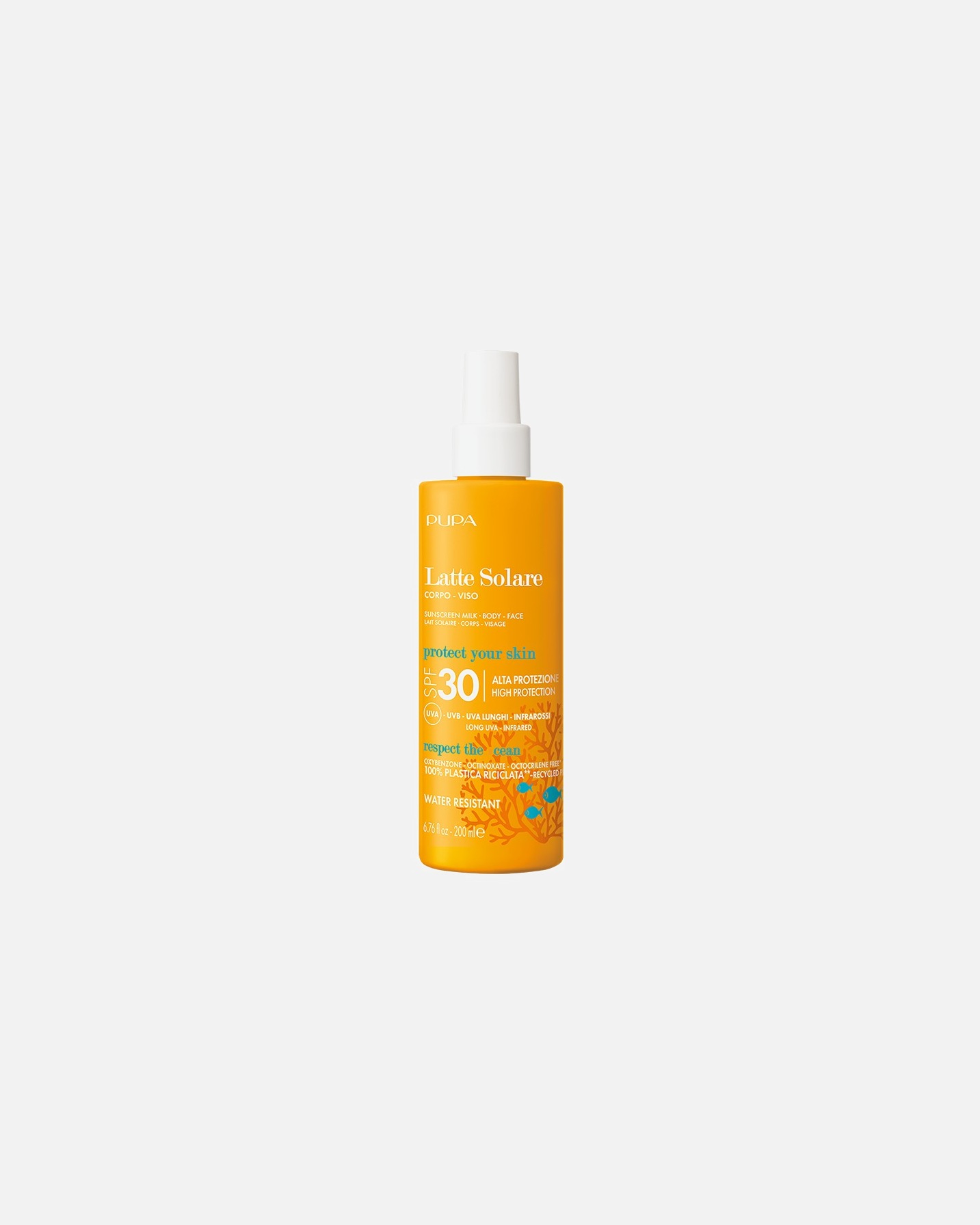 Zonnebrandcrème voor UnisexPUPA MilanoSunscreen Milk SPF30200 ml