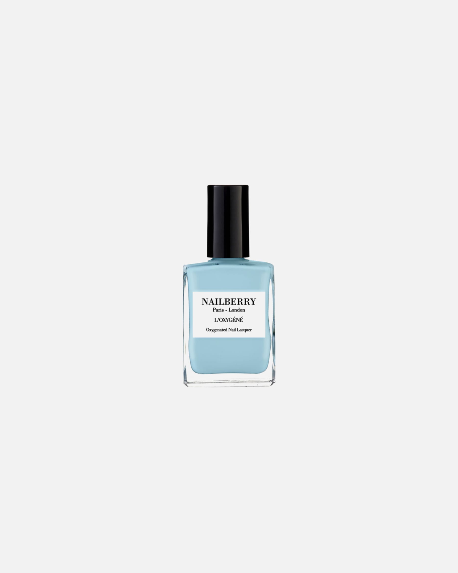 Nagellak voor NailberryTo The Moon & Back#B5D5E0 - PASTEL-PUDRIGES BLAU