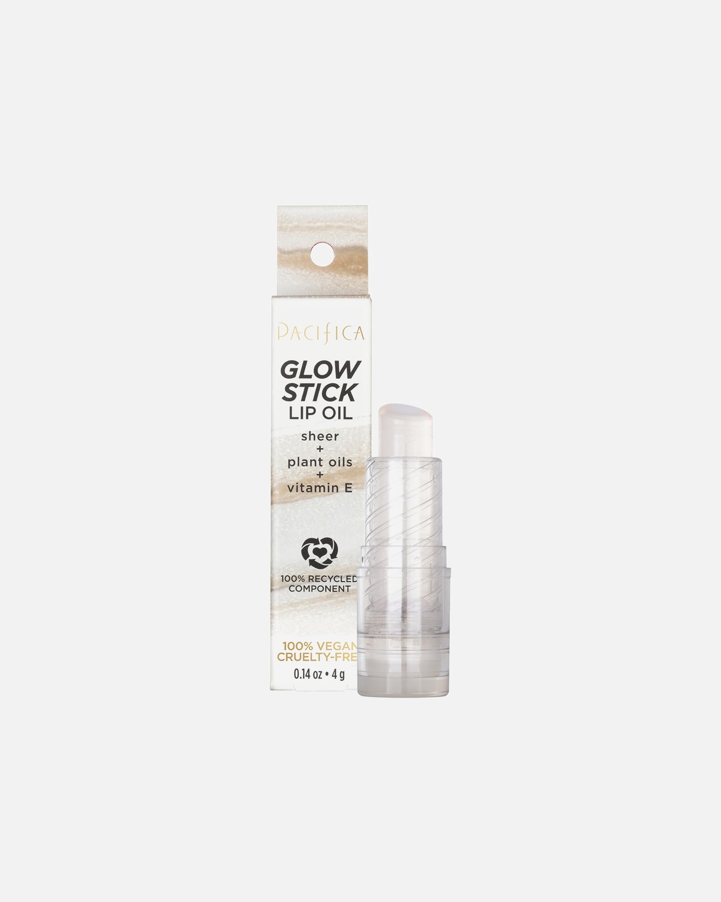 Lipolie voor PacificaGlow Stick Lip OilClear Sheer