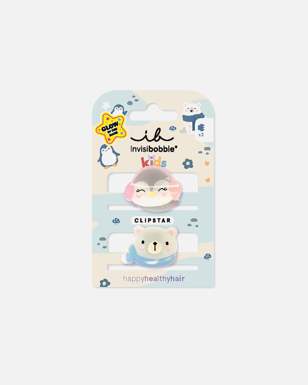 Haarklem voor UnisexInvisibobbleClipstarPolar Friends1 stuk