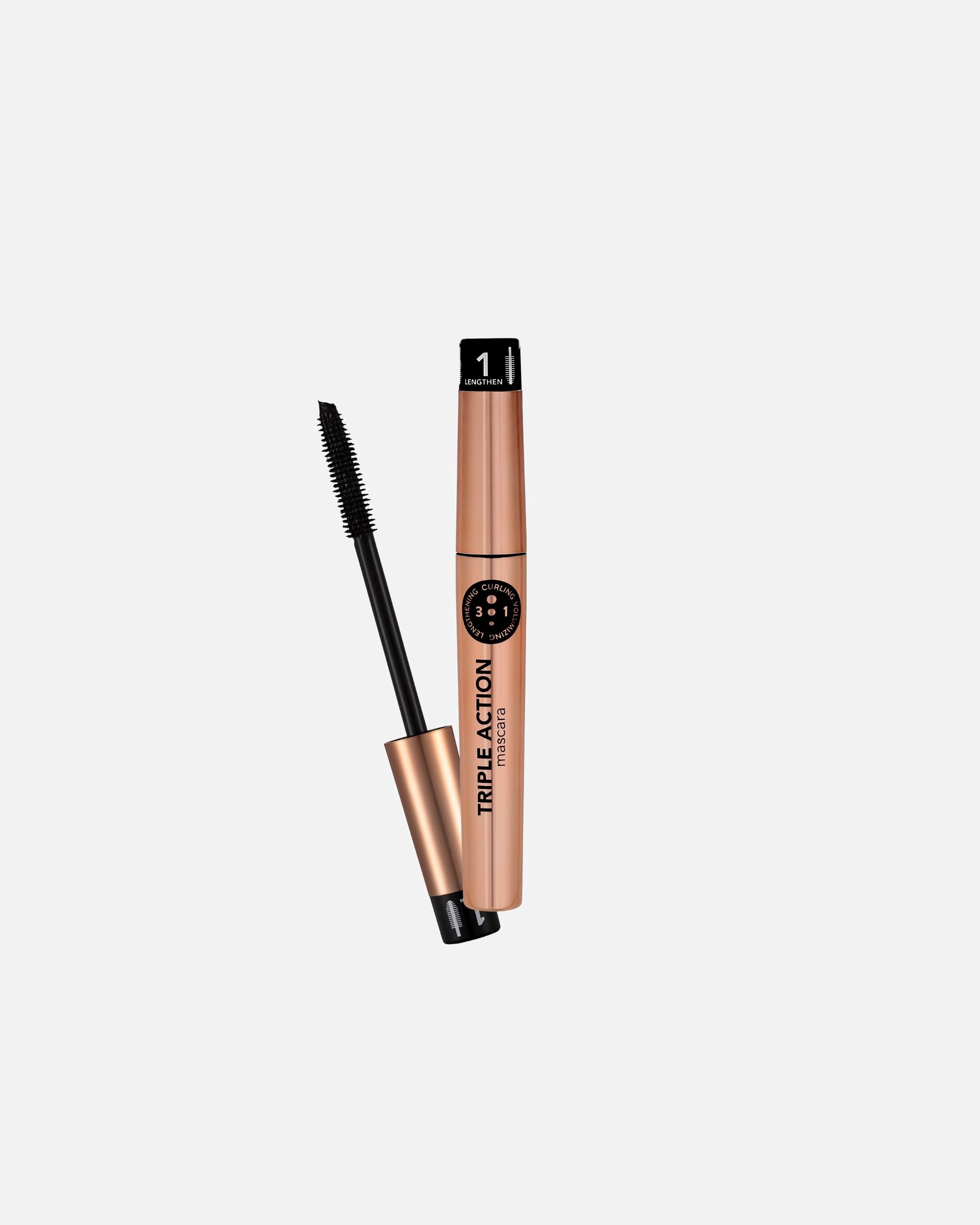 Mascara voor UnisexFlormarTriple Action1 - BLACK