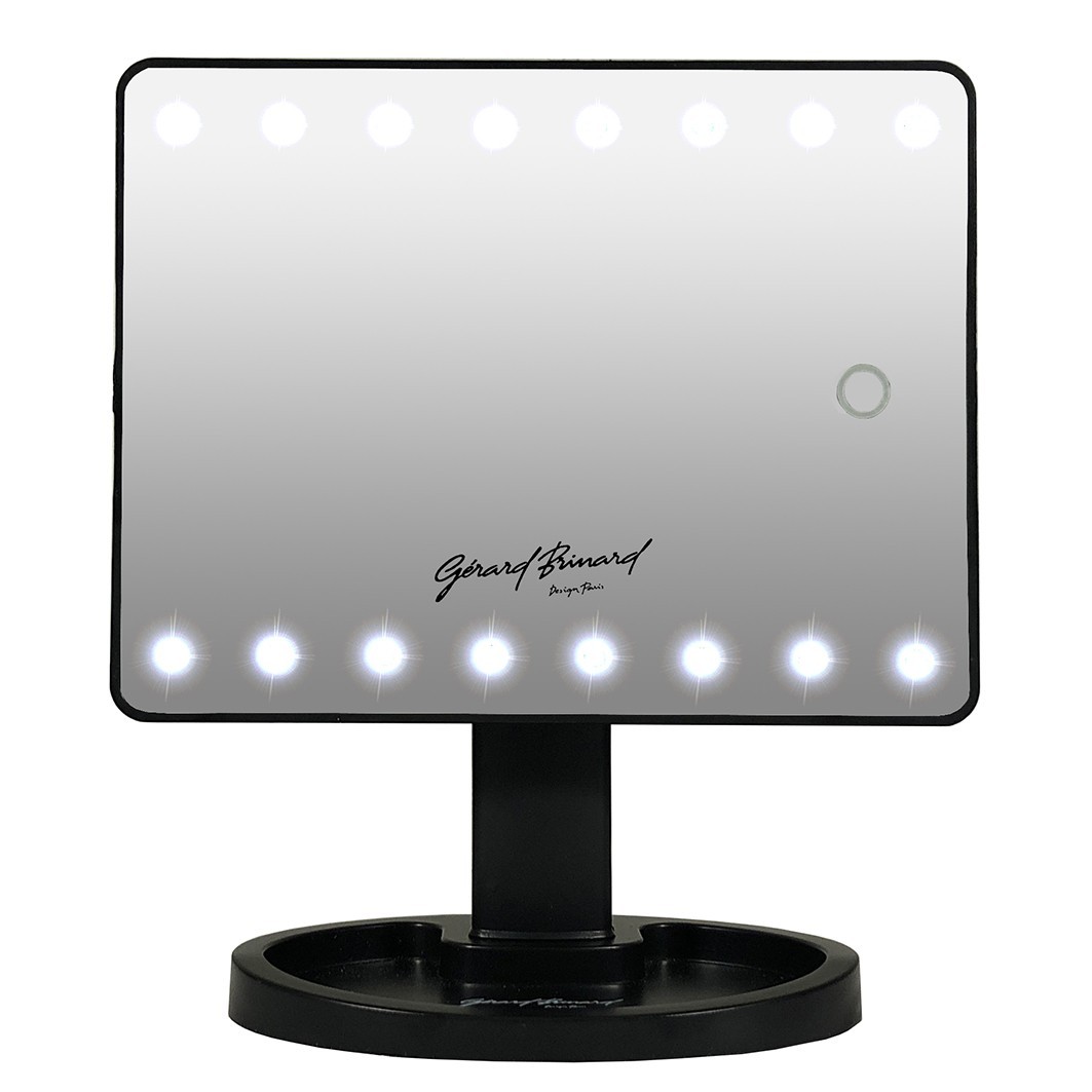 Auxmir Make-upspiegel met 40 LED-verlichting, USB-oplaadbaar, make- upspiegels, touchscreen, traploos dimbaar, in kleur verstelbaar, drievoudige spiegel, 180 graden draaibaar, draagbare make-upspiegel Auxmir Make-upspiegel met 40 LED-verlichting, USB-oplaadbaar, make- upspiegels, touchscreen, traploos dimbaar, in kleur verstelbaar, drievoudige spiegel, 180 graden draaibaar, draagbare make-upspiegel