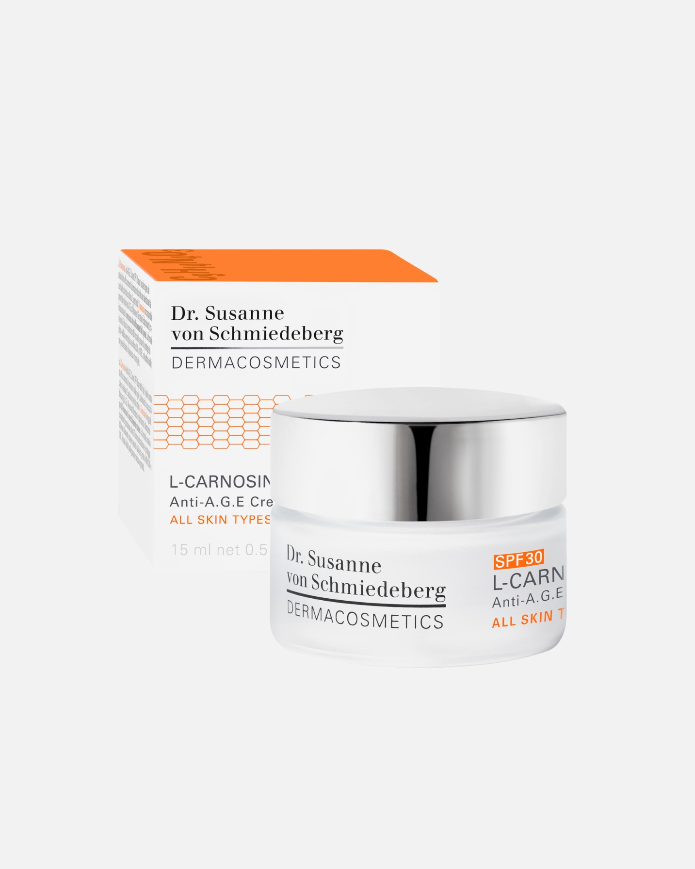 Gezichtscrème voor UnisexDr. Susanne von SchmiedebergL-CarnosineAnti-A.G.E. Cream SPF 3015 ml