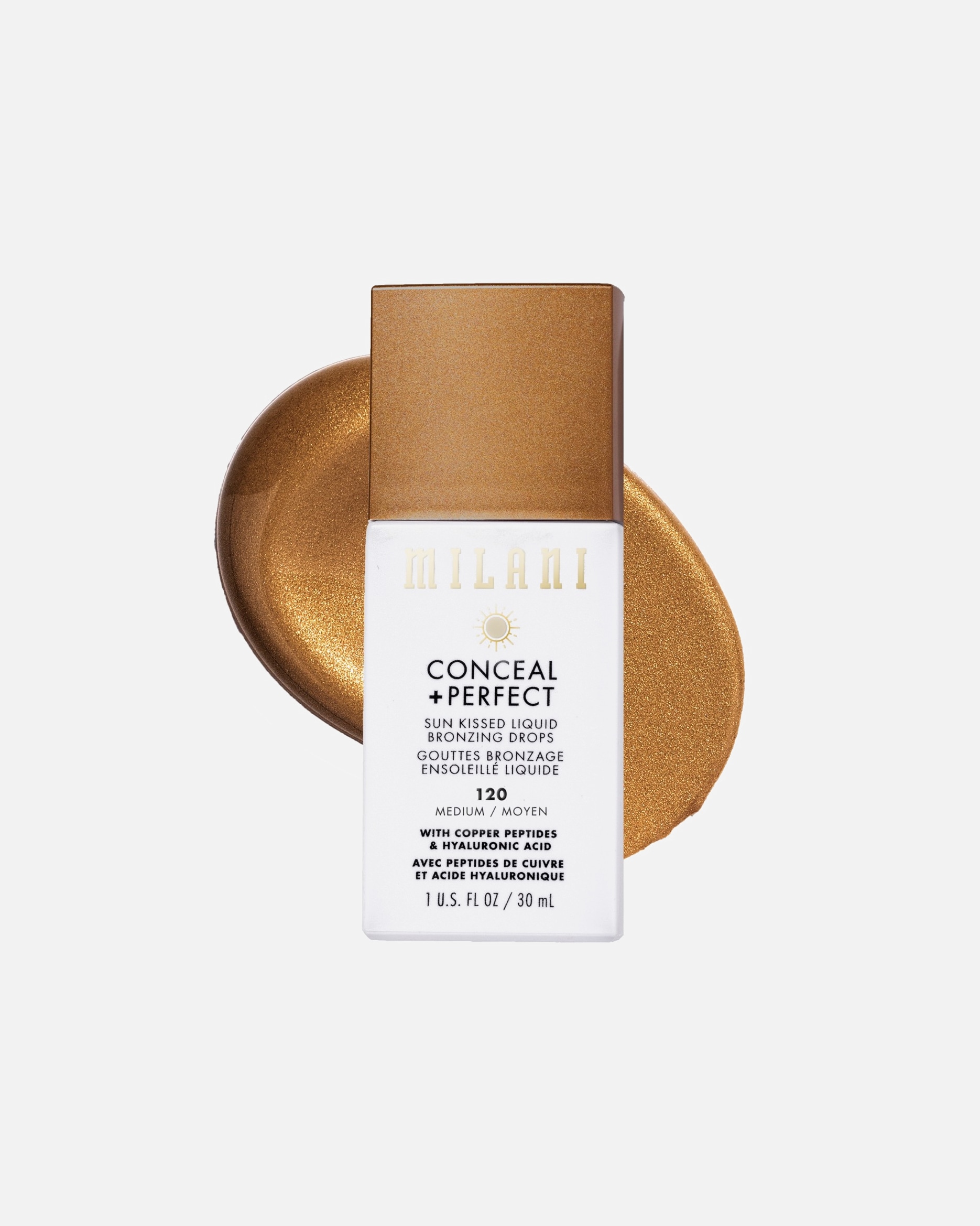 Bronzer voor MilaniConceal + Perfect Sun Kissed Liquid Bronzing120 - Medium