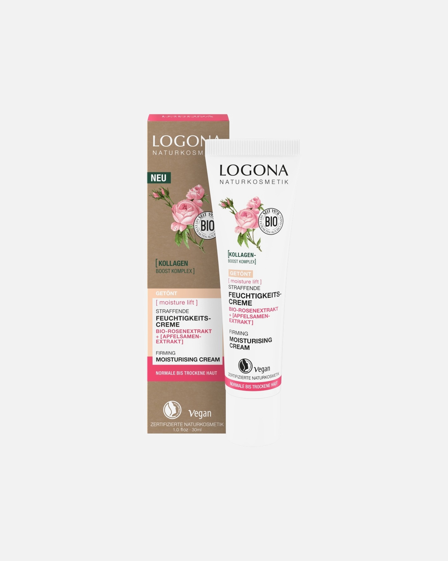 Dagcrème voor UnisexLogonaMoinsture LiftVerstevigende vochtinbrengende crème30 ml