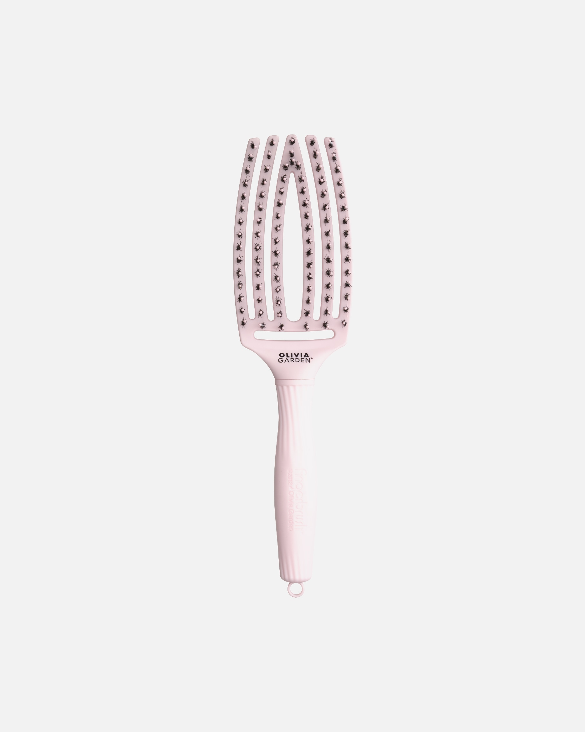 Haar-accessoire voor Olivia GardenFINGERBRUSHCare Iconic Boar&Nylon Pastel Pink1 stuk
