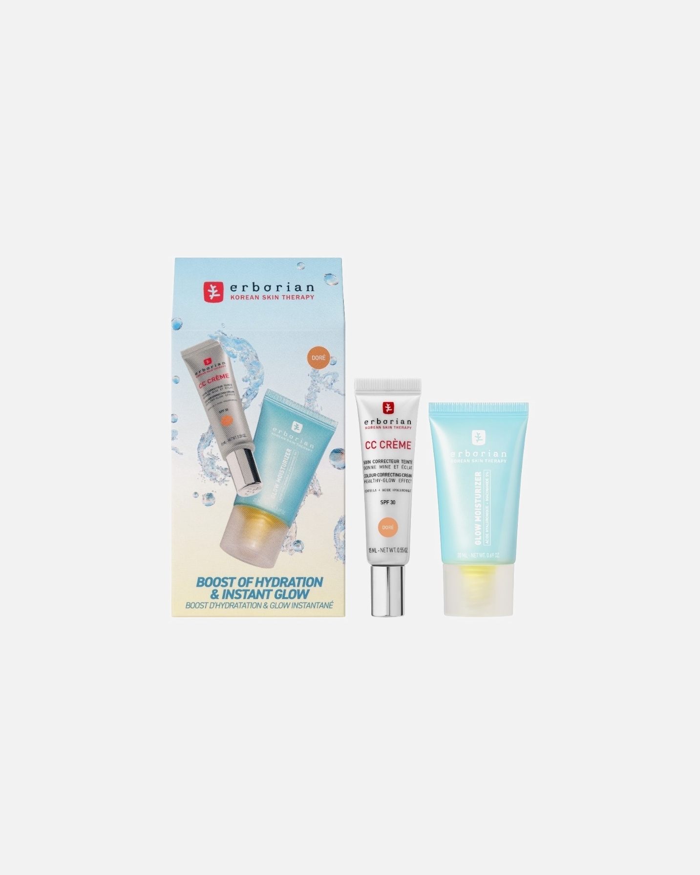 Gezichtsverzorgingsset voor UnisexERBORIANCC Crème Doré X Glow Moisturizer1 stuk