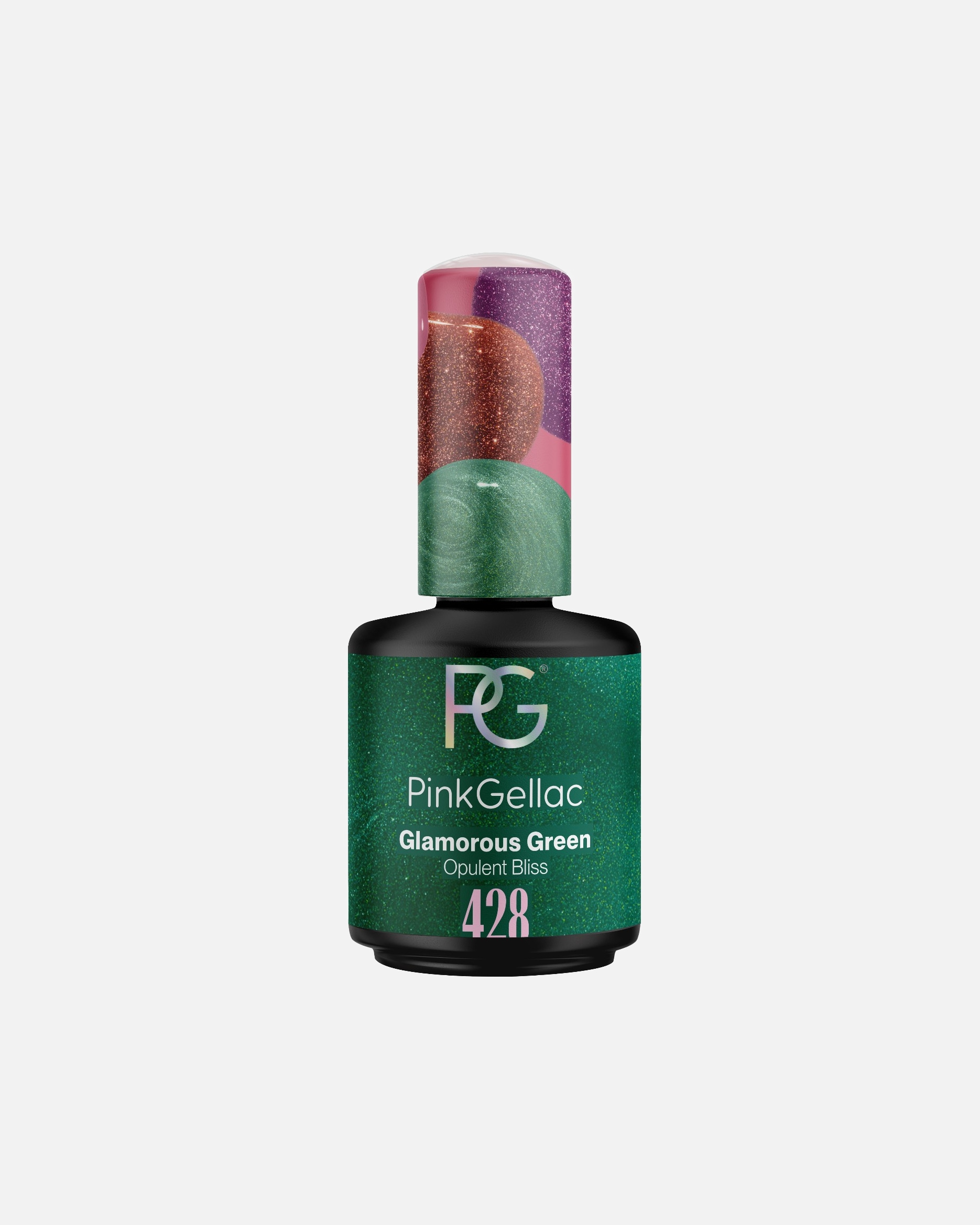 UV-nagellak voor UnisexPink GellacGel Nagellak428 Glamorous Green
