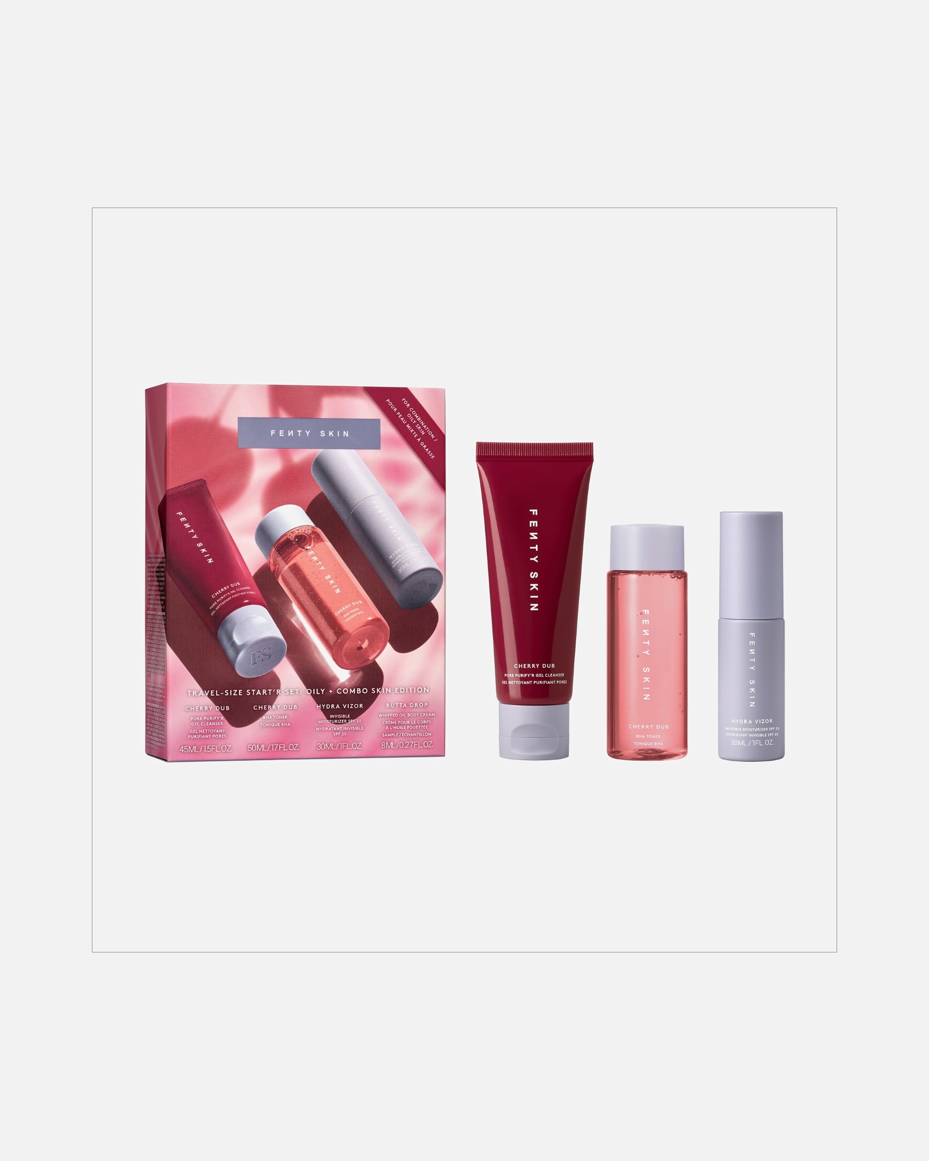 Gezichtsverzorgingsset voor UnisexFenty SkinTravel-size start'r set: oily + combo skin edition133 ml