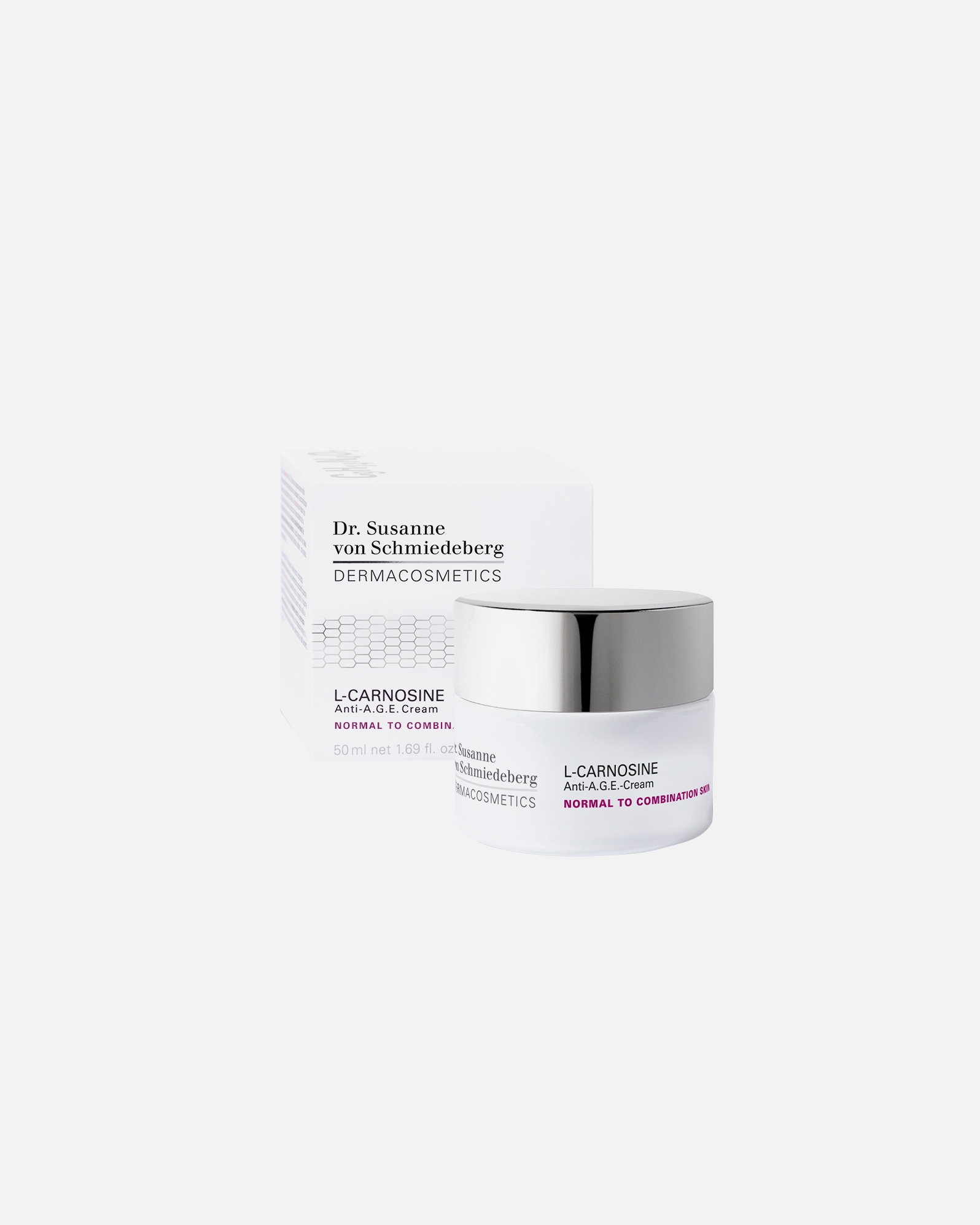 Gezichtscrème voor UnisexDr. Susanne von SchmiedebergL-CarnosineAnti-A.G.E. Cream Normal to Combination50 ml