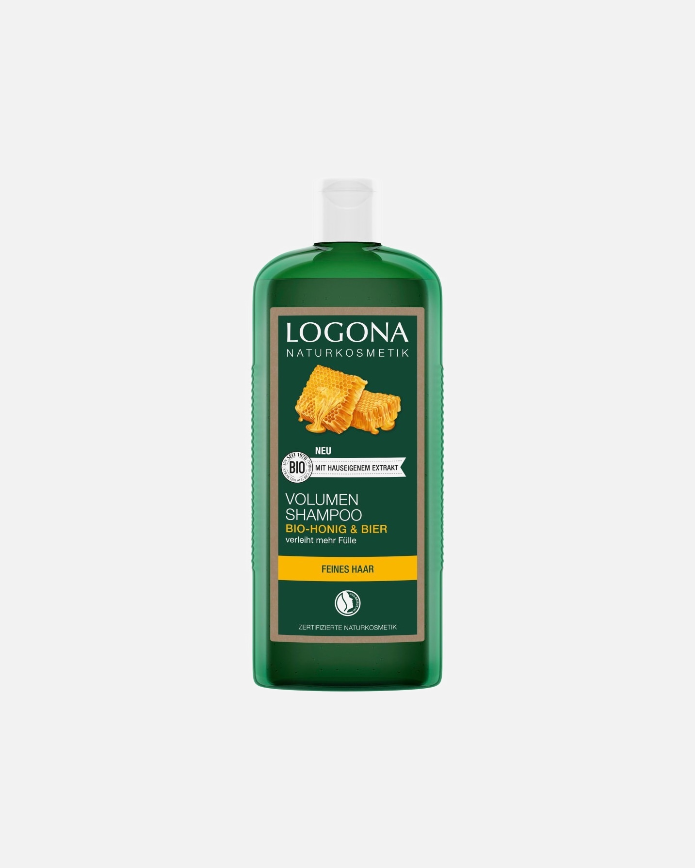 Haarshampoo voor UnisexLogonaInhoud bier-honing500 ml
