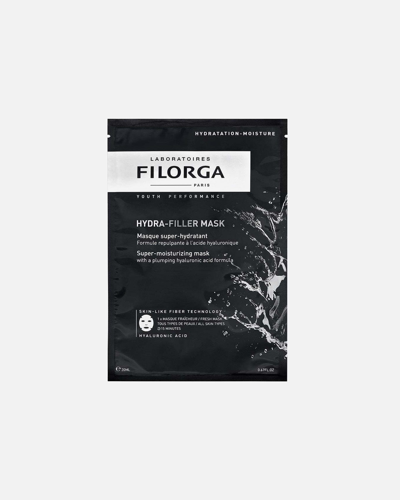 Sheetmasker voor UnisexFilorgaHYDRA HYALHydra plamuur enkel23 g