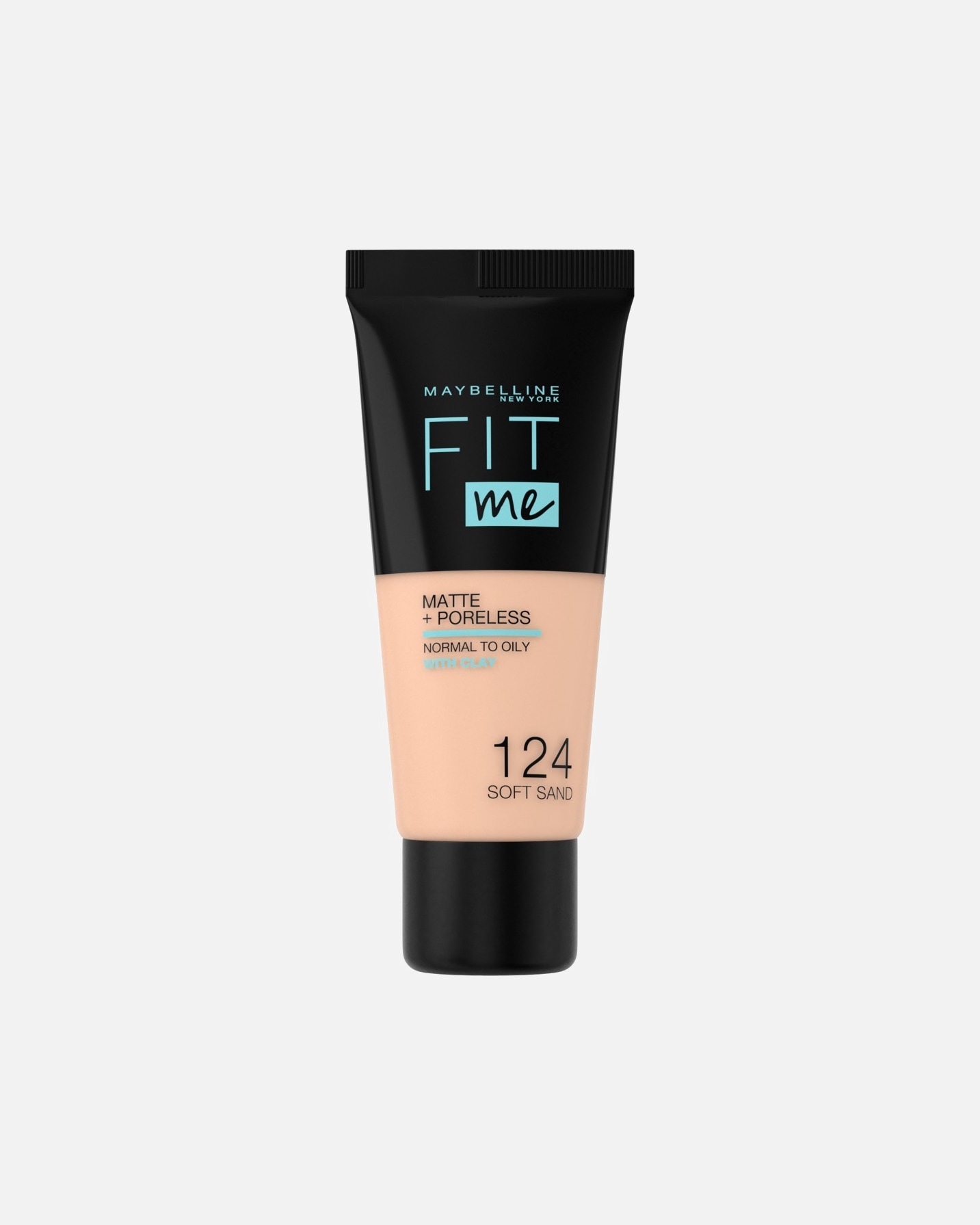 Foundation voor UnisexMaybellineFit Me Matte + Poreless Foundation124 Soft Sand
