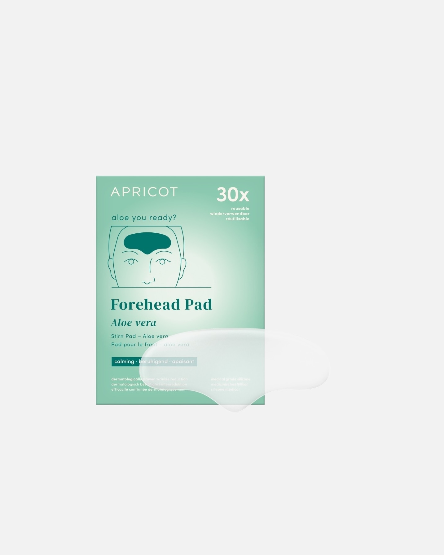 Anti-aging masker voor UnisexApricotForehead Pad Aloe Vera30 Stuks