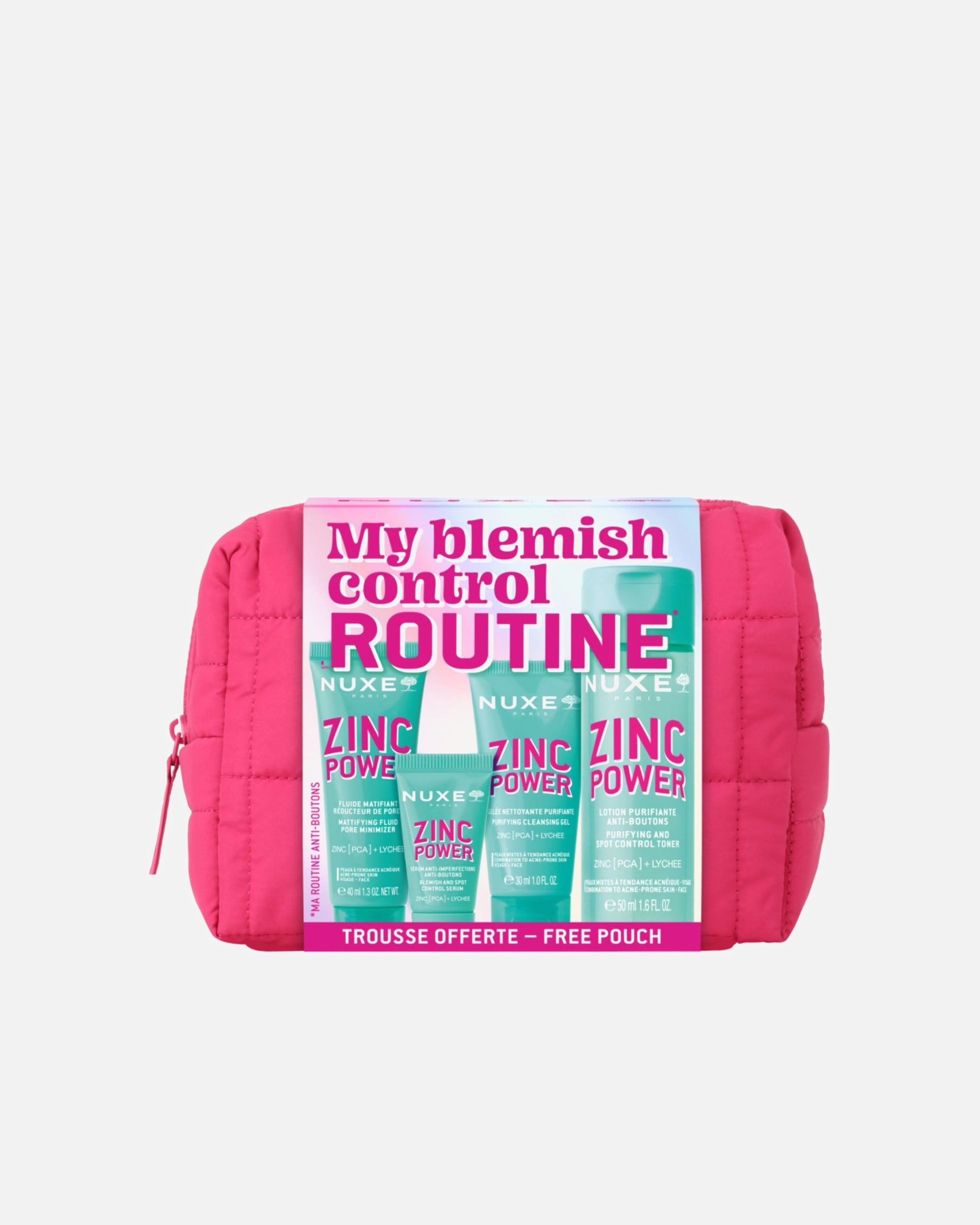 Gezichtsverzorgingsset voor UnisexNUXEZinc PowerMy Blemish Controle Routine1 stuk