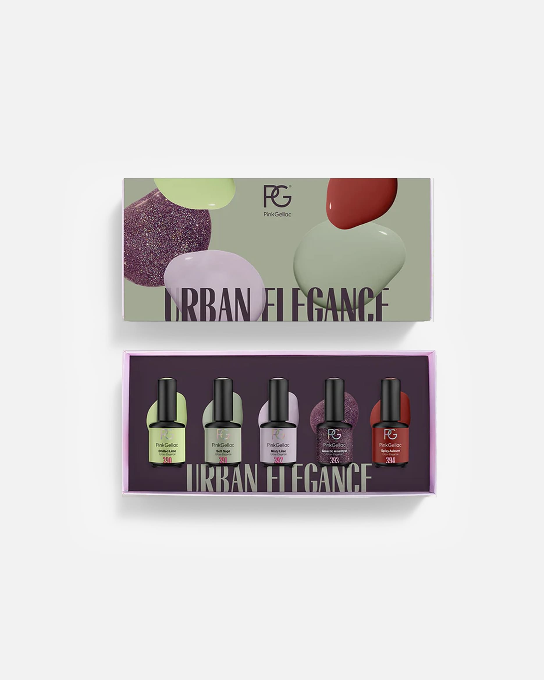 Nagellak Set voor Pink GellacUrban Elegance Collection Box1 stuk