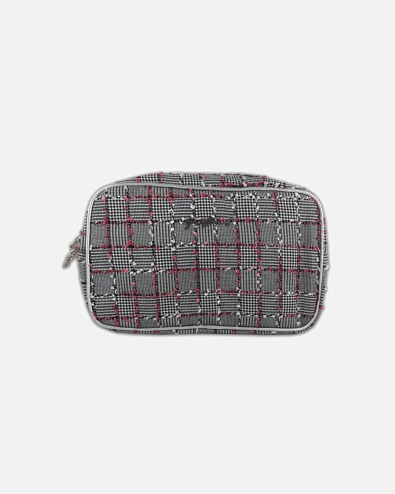 Toilettas voor UnisexDouglas AccessoiresToiletboxje ruitje pink1 stuk