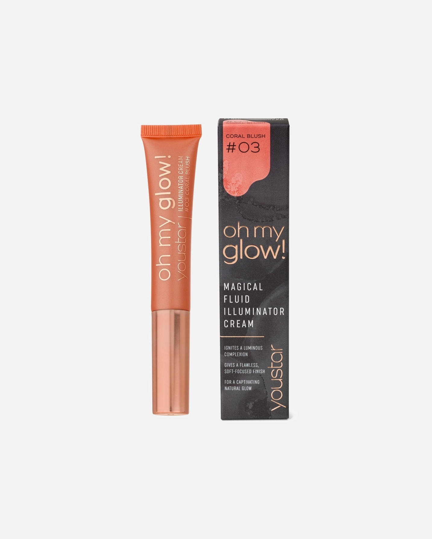 Highlighter voor youstarOH MY GLOW! Illuminator Cream03 Coral Blush