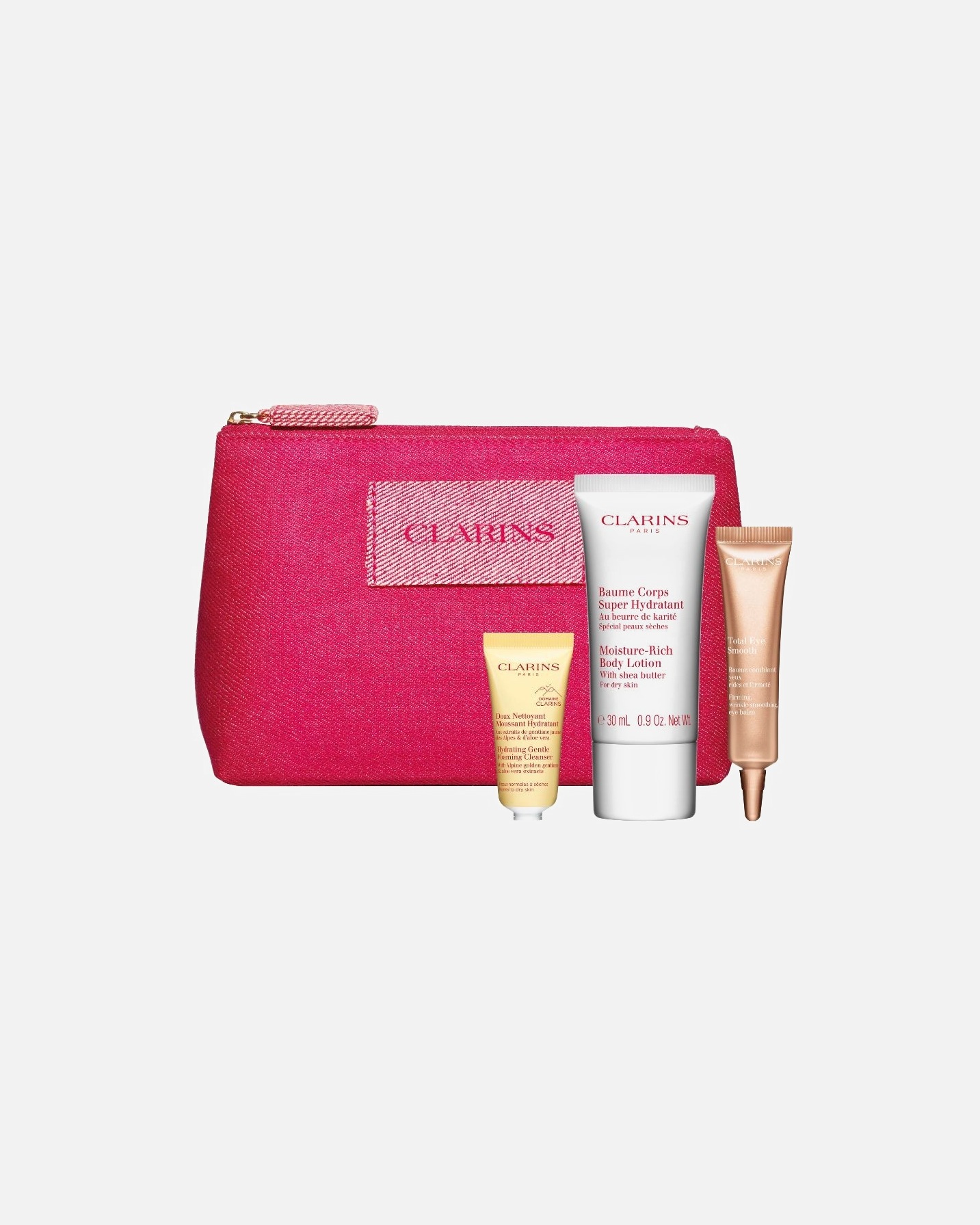 Clarins Beauty Purse met Luxe miniaturen