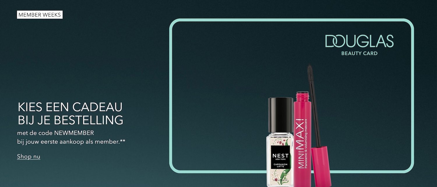 Kies een cadeau bij je bestelling met de code NEWMEMBER bij jouw eerste aankoop als member en shop nu.