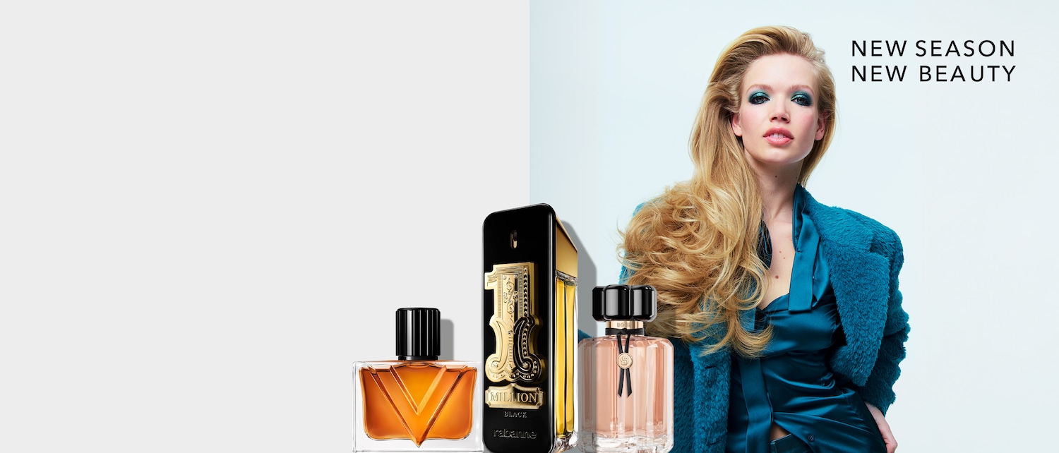 Ontdek de nieuwe collectie parfums, waaronder de Paco Rabanne 1 Million Black en een amberkleurige geur in een vierkante fles, perfect voor een frisse start van het seizoen.