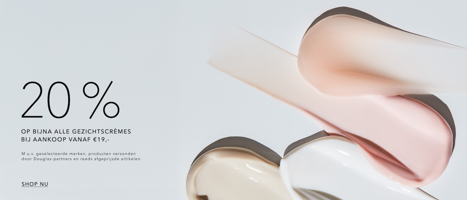 Profiteer van 20% korting op bijna alle gezichtscrèmes bij aankoop vanaf €19. Shop nu en verwen je huid!