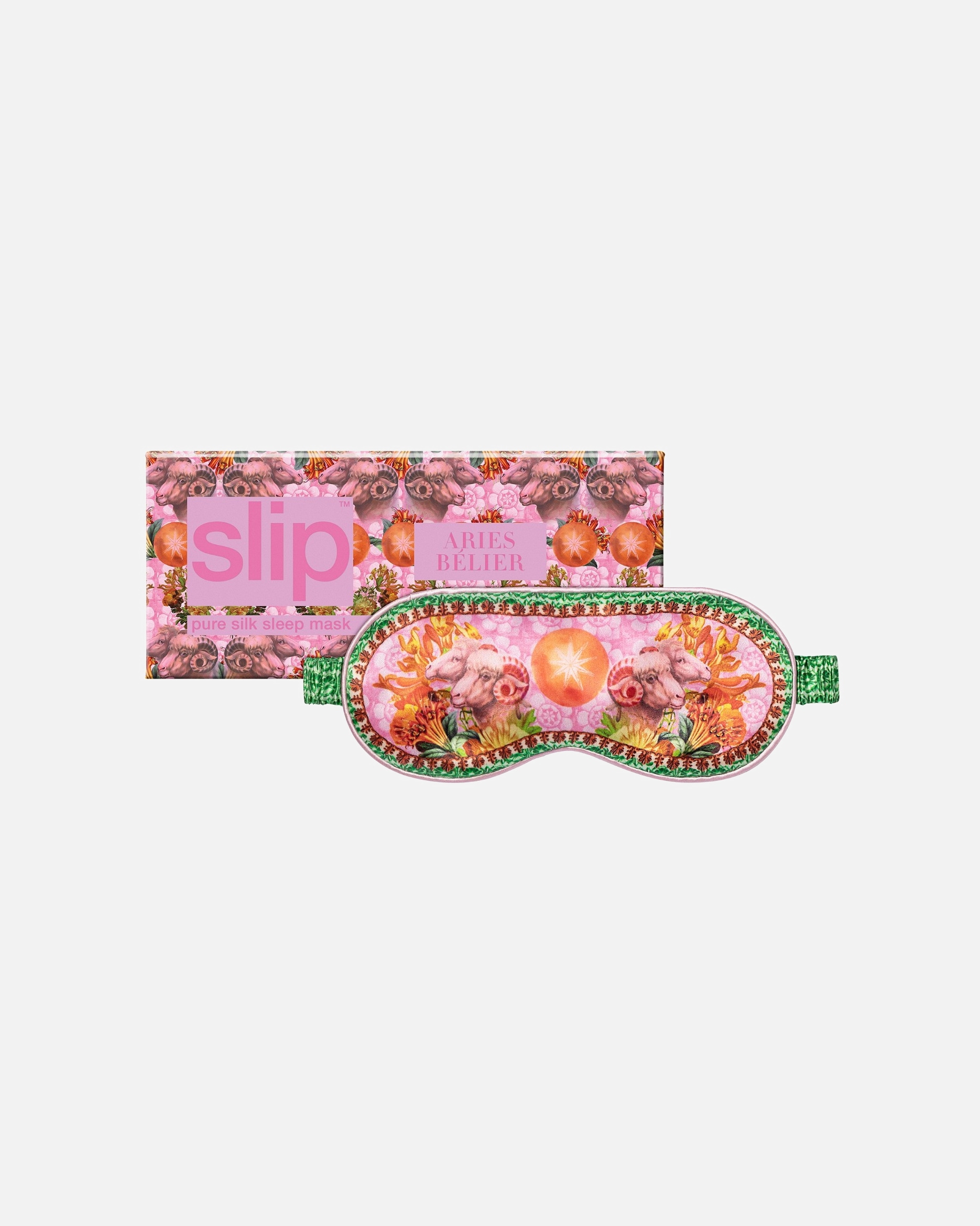 Slaapmasker voor UnisexSlipslip pure zijde slaapmasker - dierenriem - Ram1 stuk