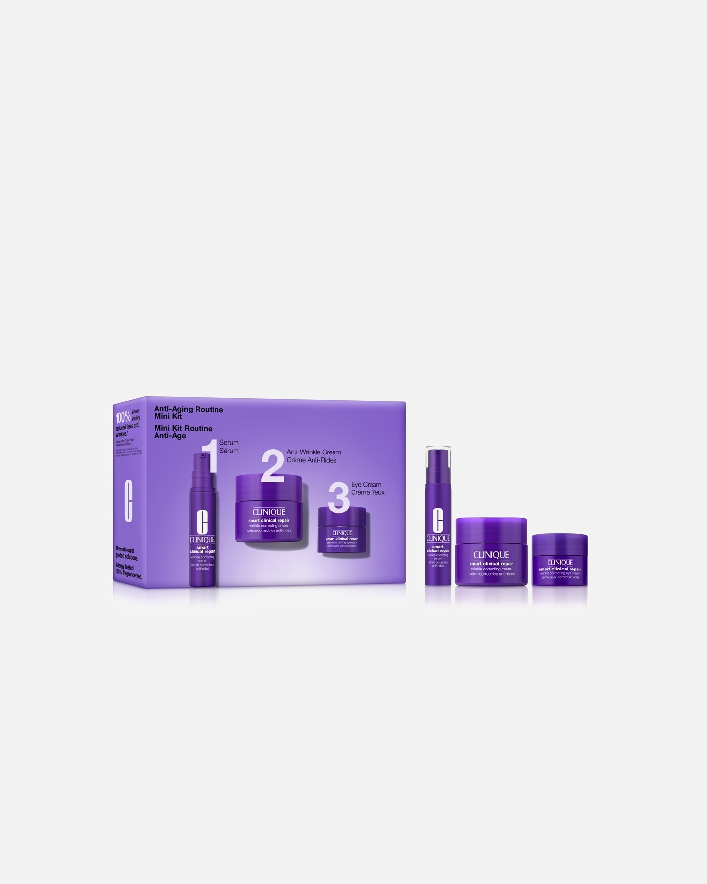 Oogverzorgingsset voor UnisexCliniqueAnti-Aging Routine: Mini Smart Clinical Repair Kit1 stuk