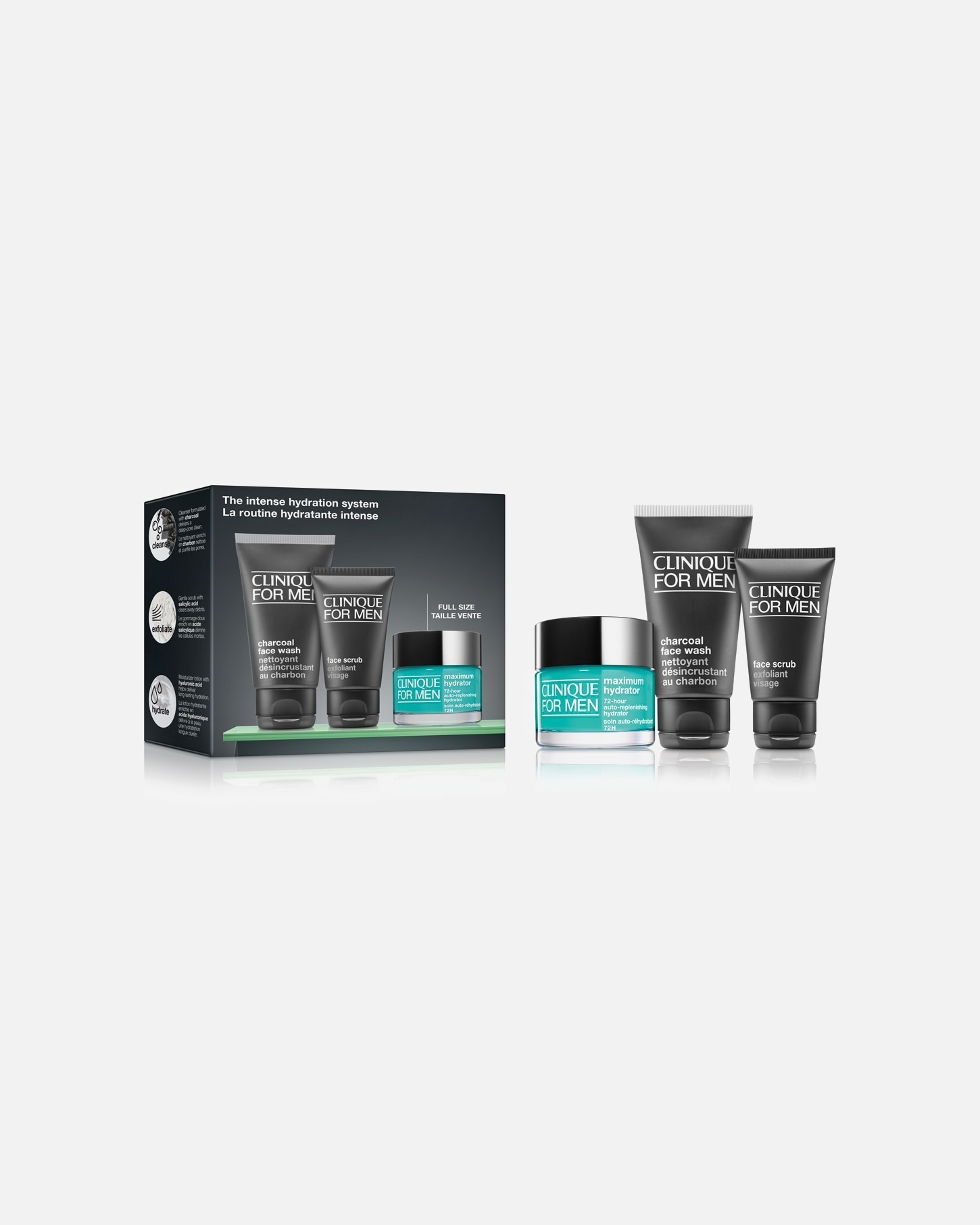 Gezichtsverzorgingsset voor Clinique for MenThe Intense Hydration System Skincare Set1 stuk