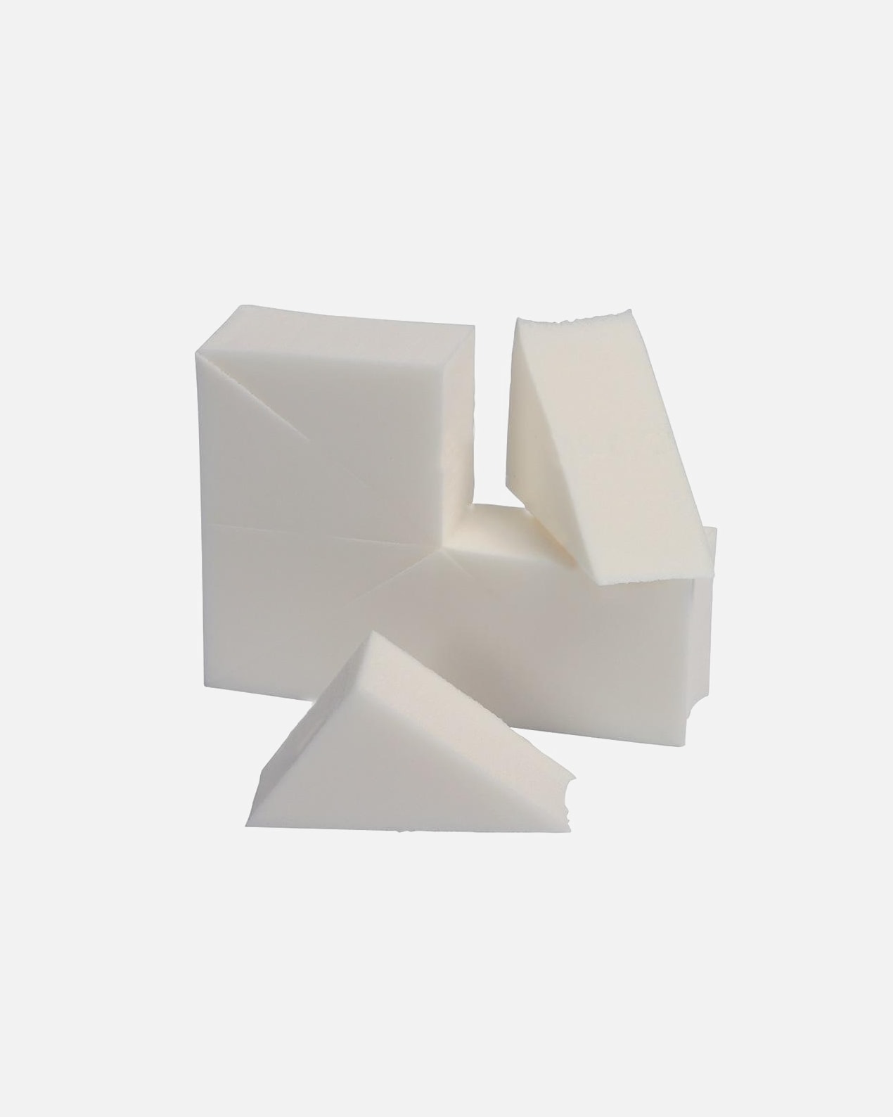 Make-up spons voor UnisexMake-up StudioWedged Sponge Block White 8x8 stuk
