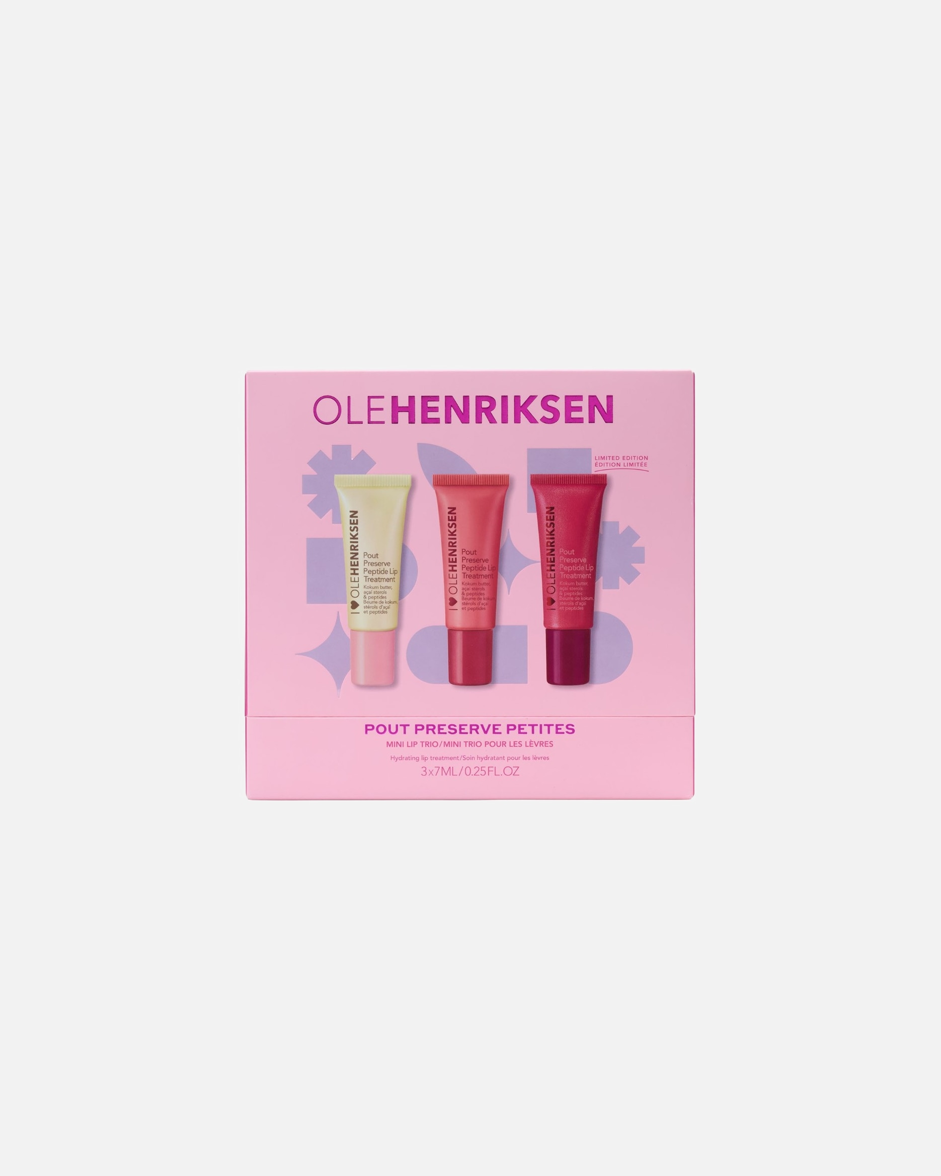 Lip Make-up Set voor UnisexOle HenriksenPout Preserve Mini Hydrating Peptide Lip Trio1 stuk