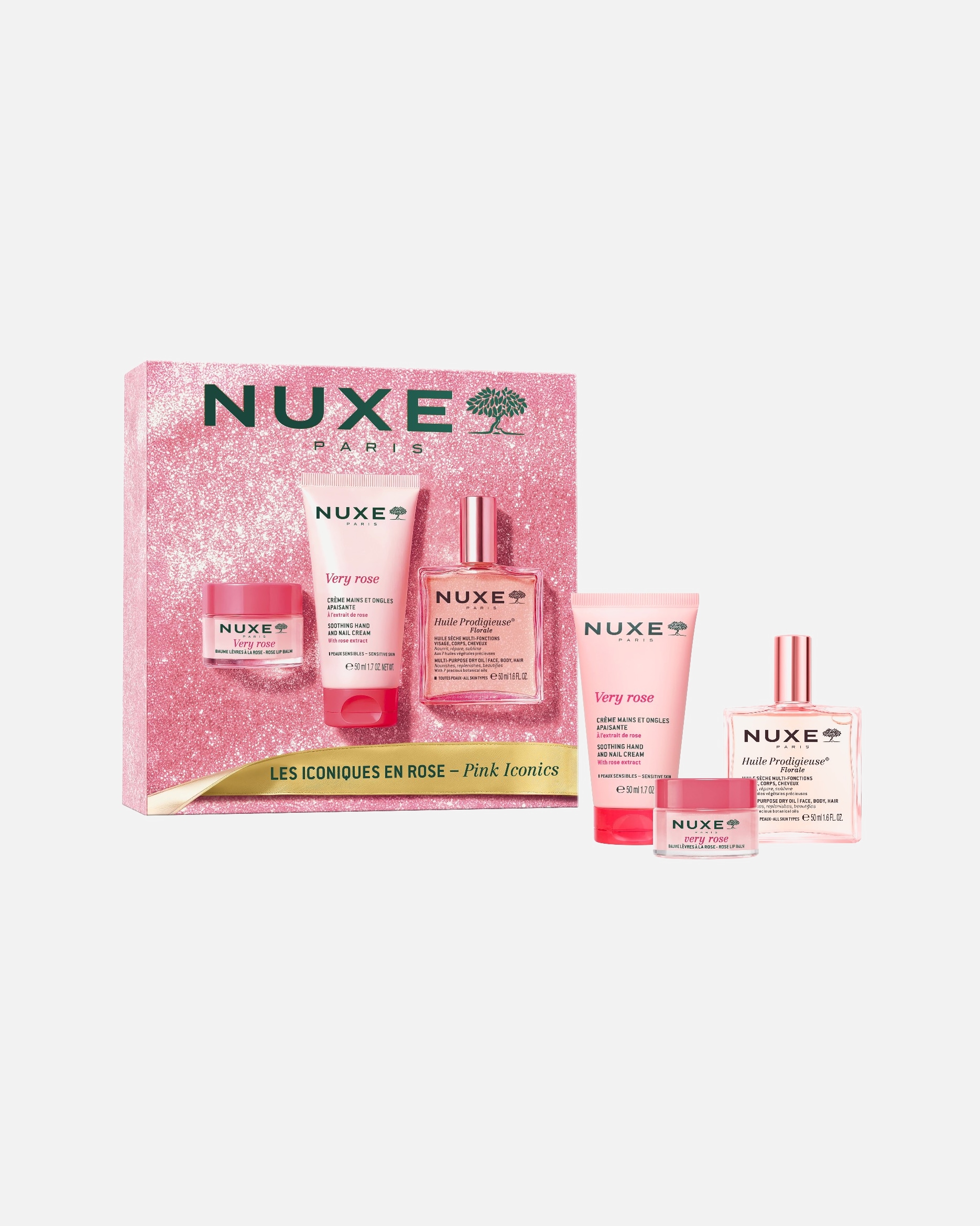 Lichaamsverzorgingsset voor UnisexNUXEHuile Prodigieuse®Pink Iconics1 stuk
