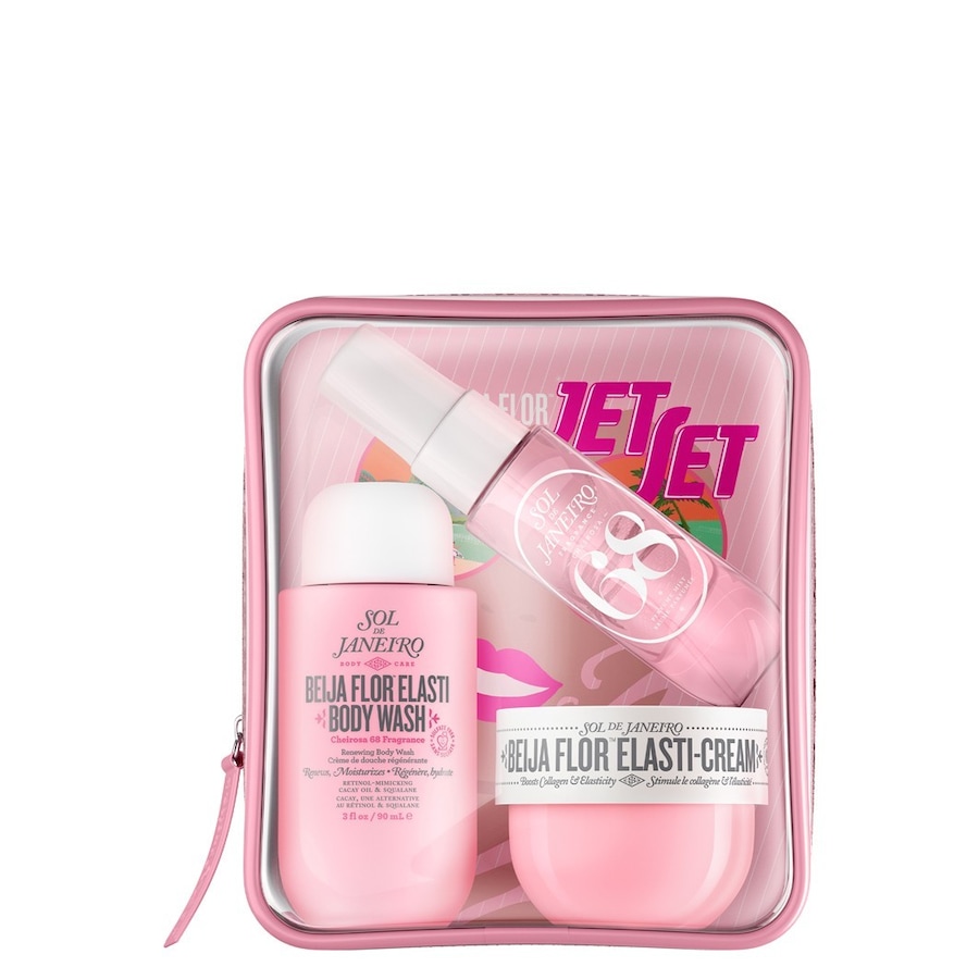 Sol de Janeiro Beija Flor Jet Set, reisset in roze tasje