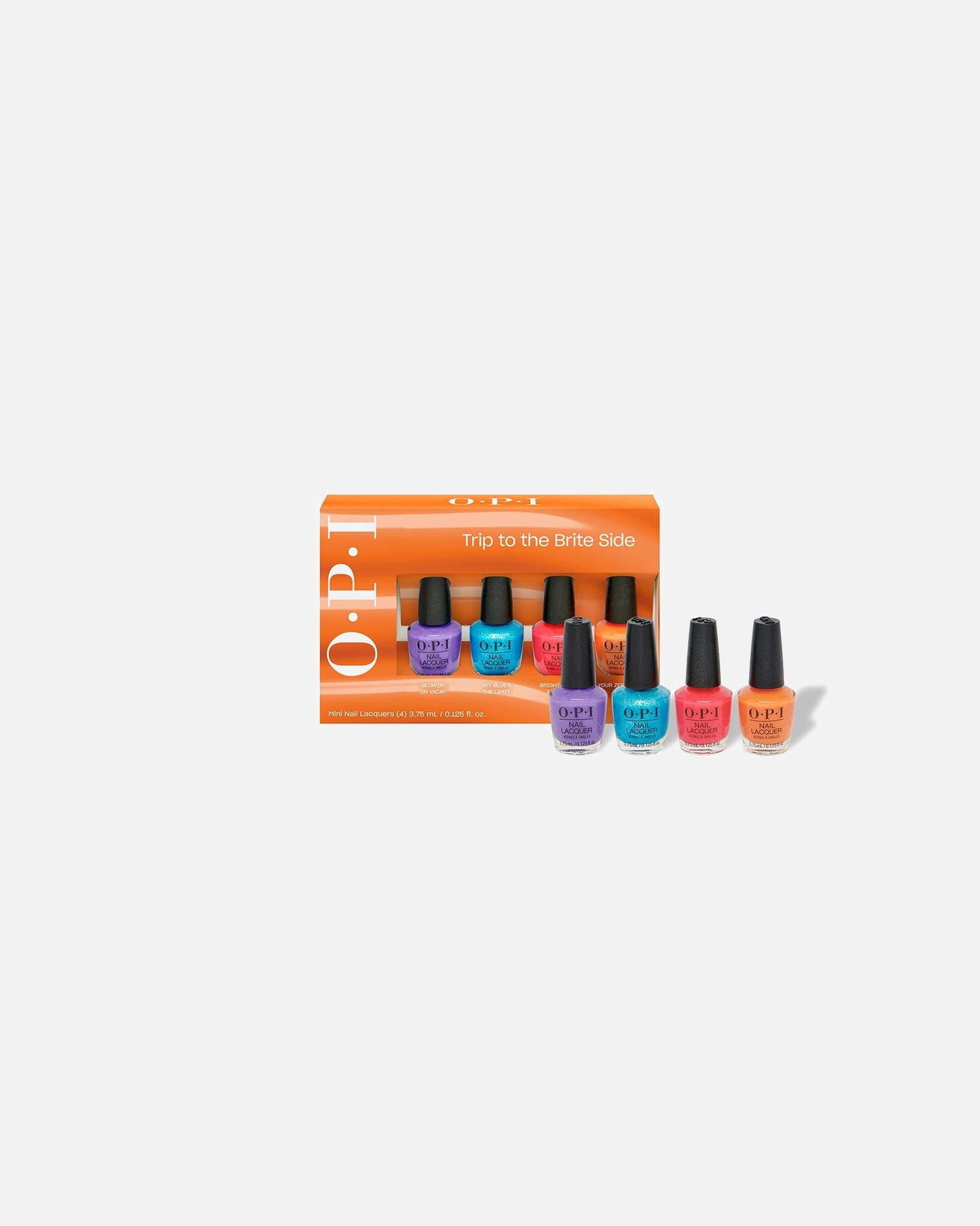 Nagellak Set voor UnisexOPITrip to the Brite SideTrip To The Brite Side - 4PC Mini Pack1 stuk