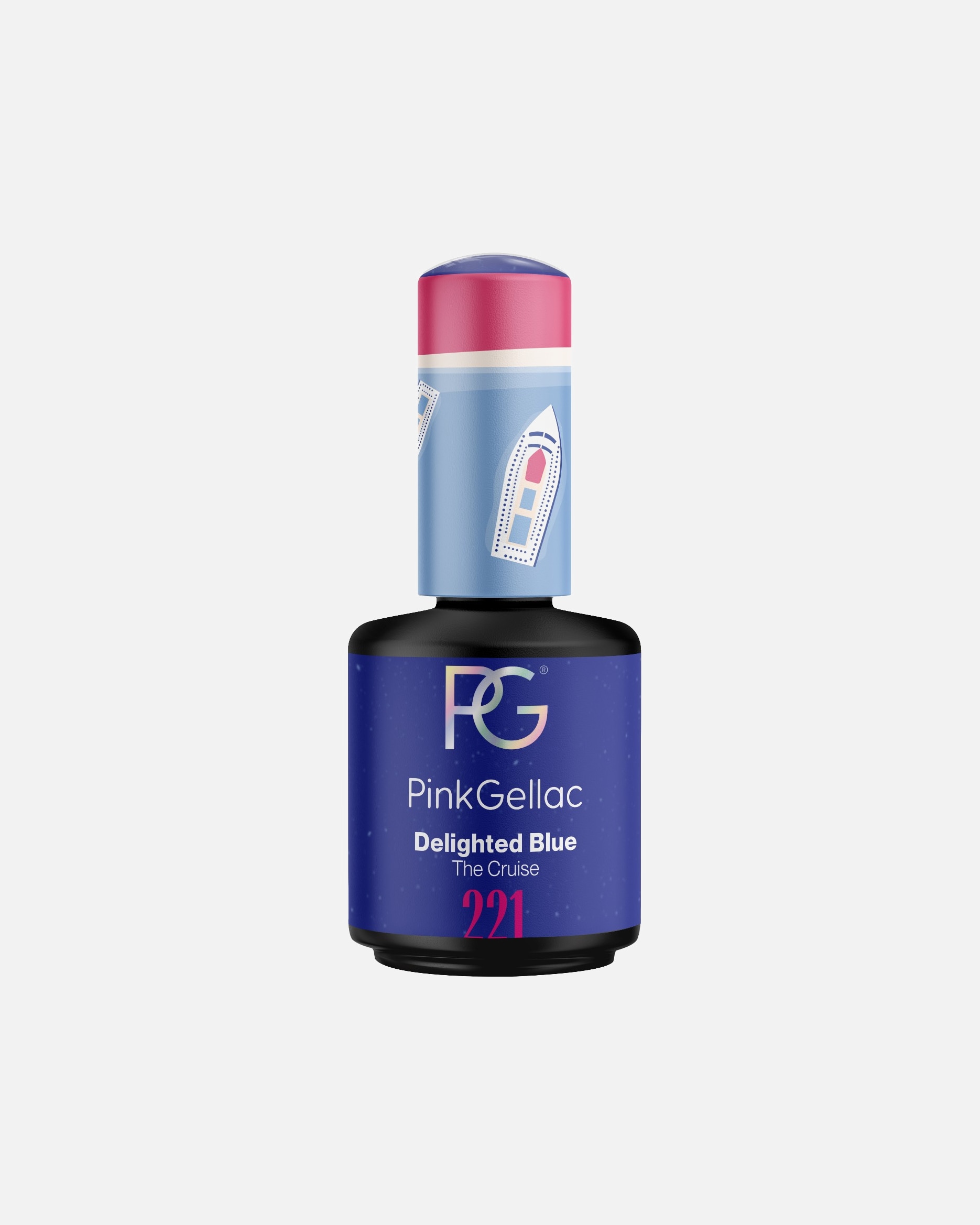 UV-nagellak voor UnisexPink GellacGel Nagellak221 Delighted Blue