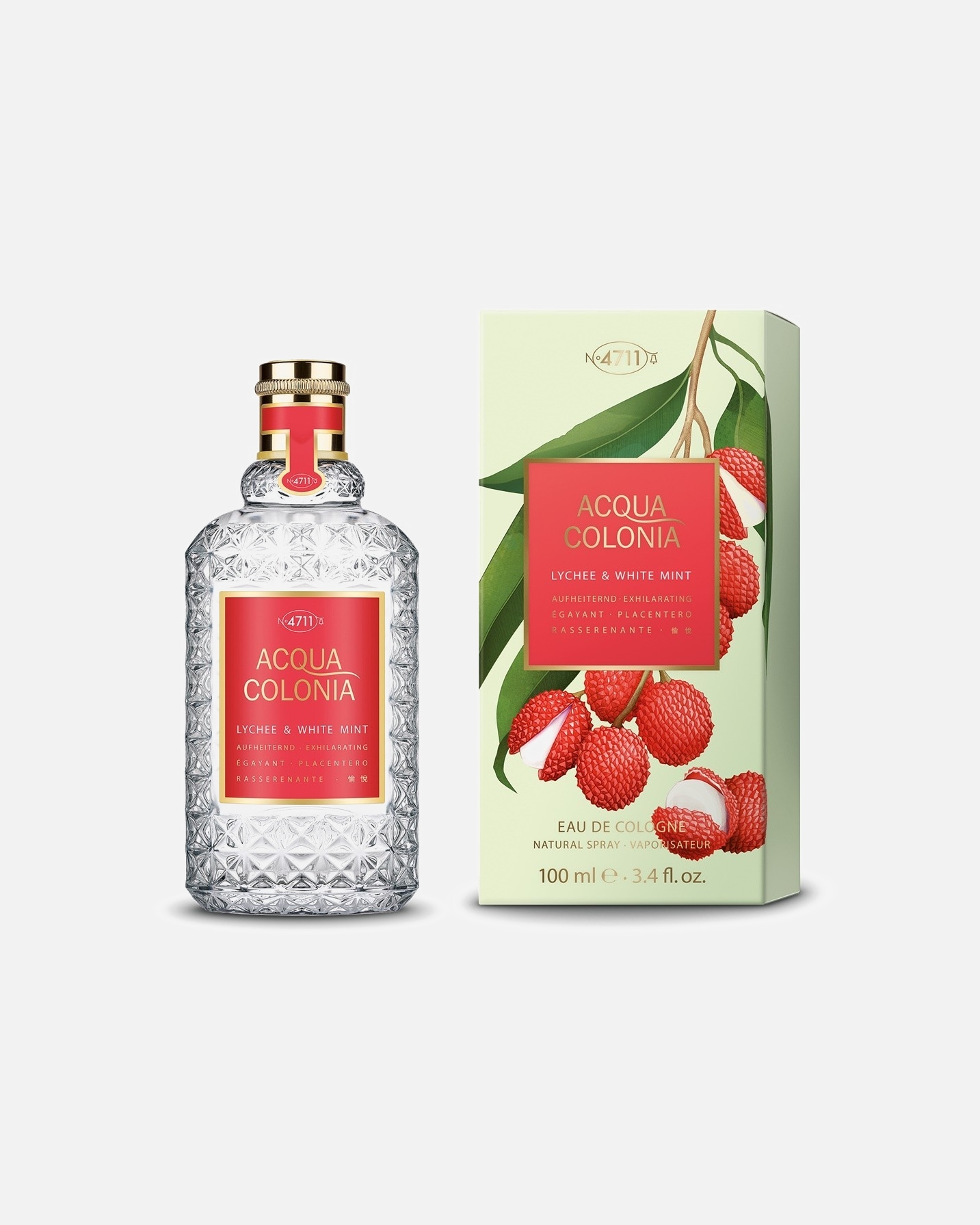 Eau de cologne voor Unisex4711Acqua ColoniaLychee & White Mint100 ml