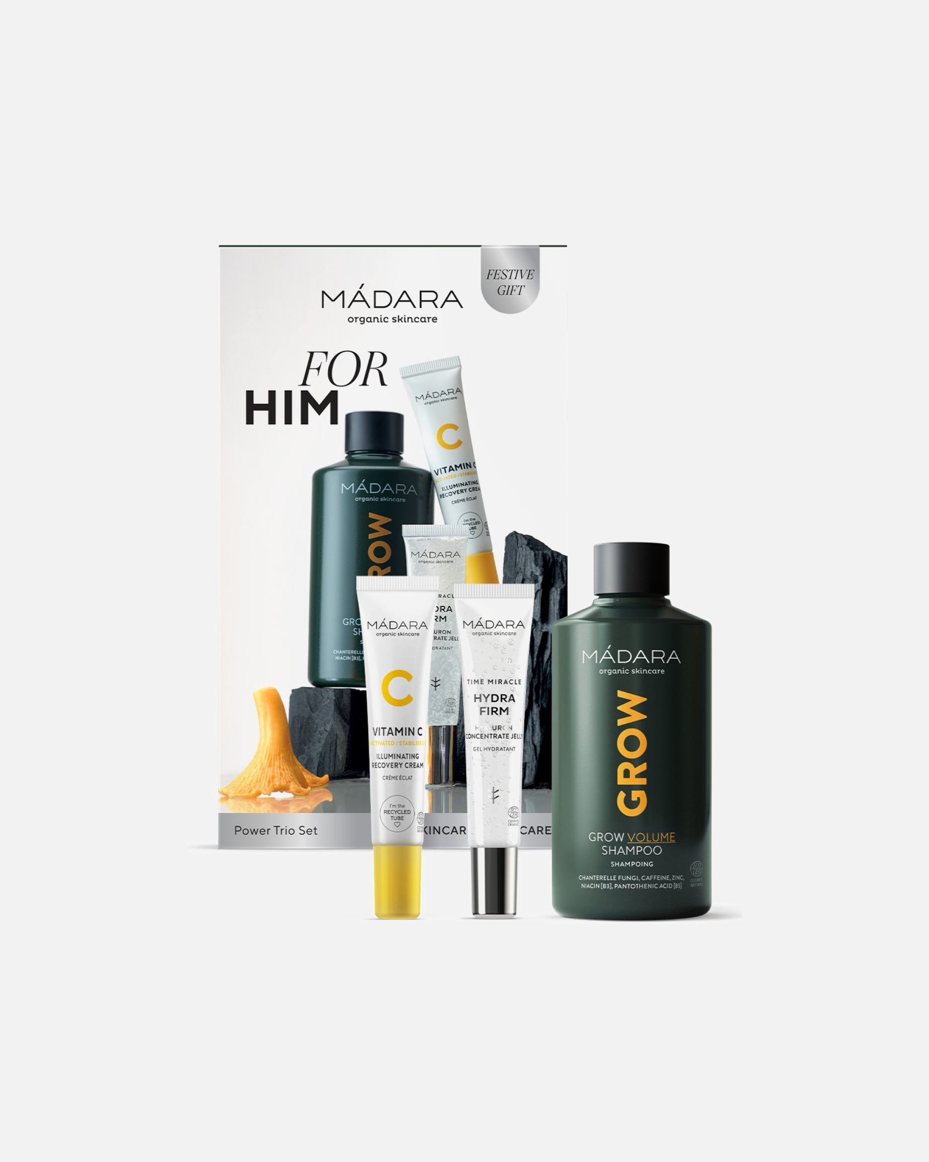 Gezichtsverzorgingsset voor UnisexMÁDARAFor Him Power Trio Gift Set0