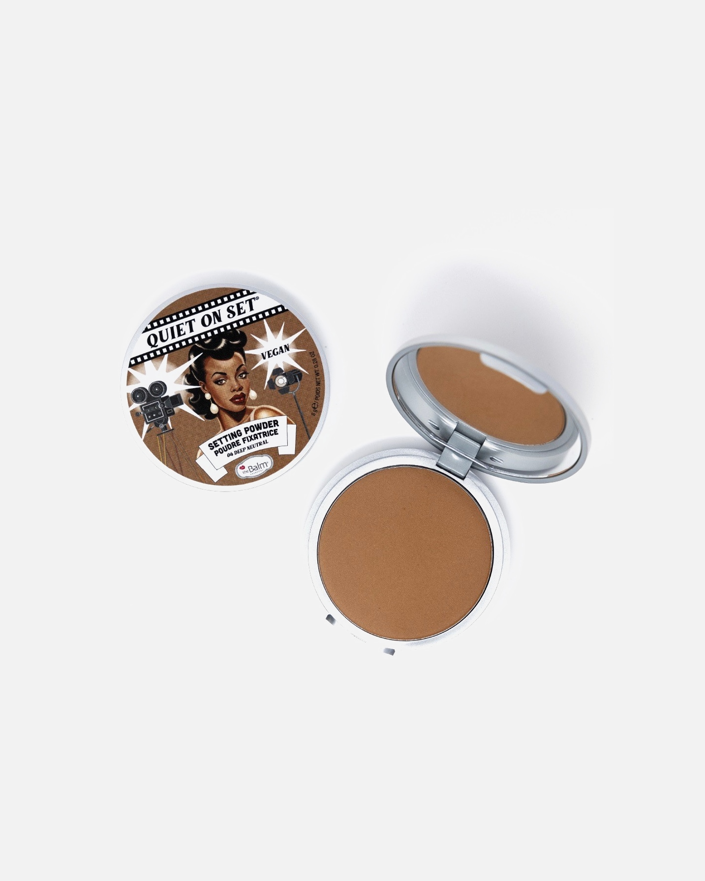 Fixeerpoeder voor UnisextheBalmSetting Powder Quiet on Set 03 Medium Neutral04 Deep Neutral