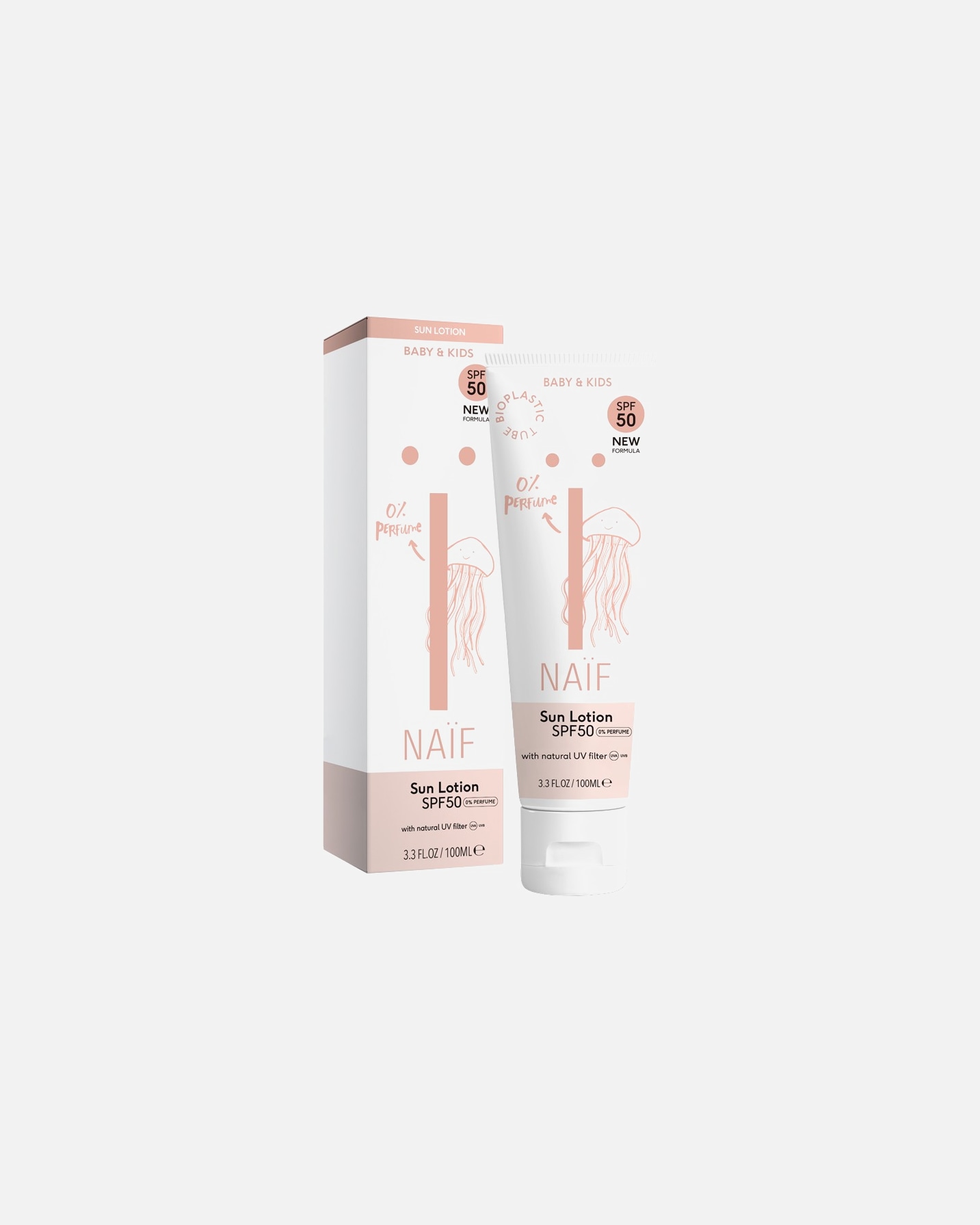 Zonbescherming voor kinderen voor UnisexNaifBaby & Kids Sun Lotion SPF50 Parfumvrij100 ml