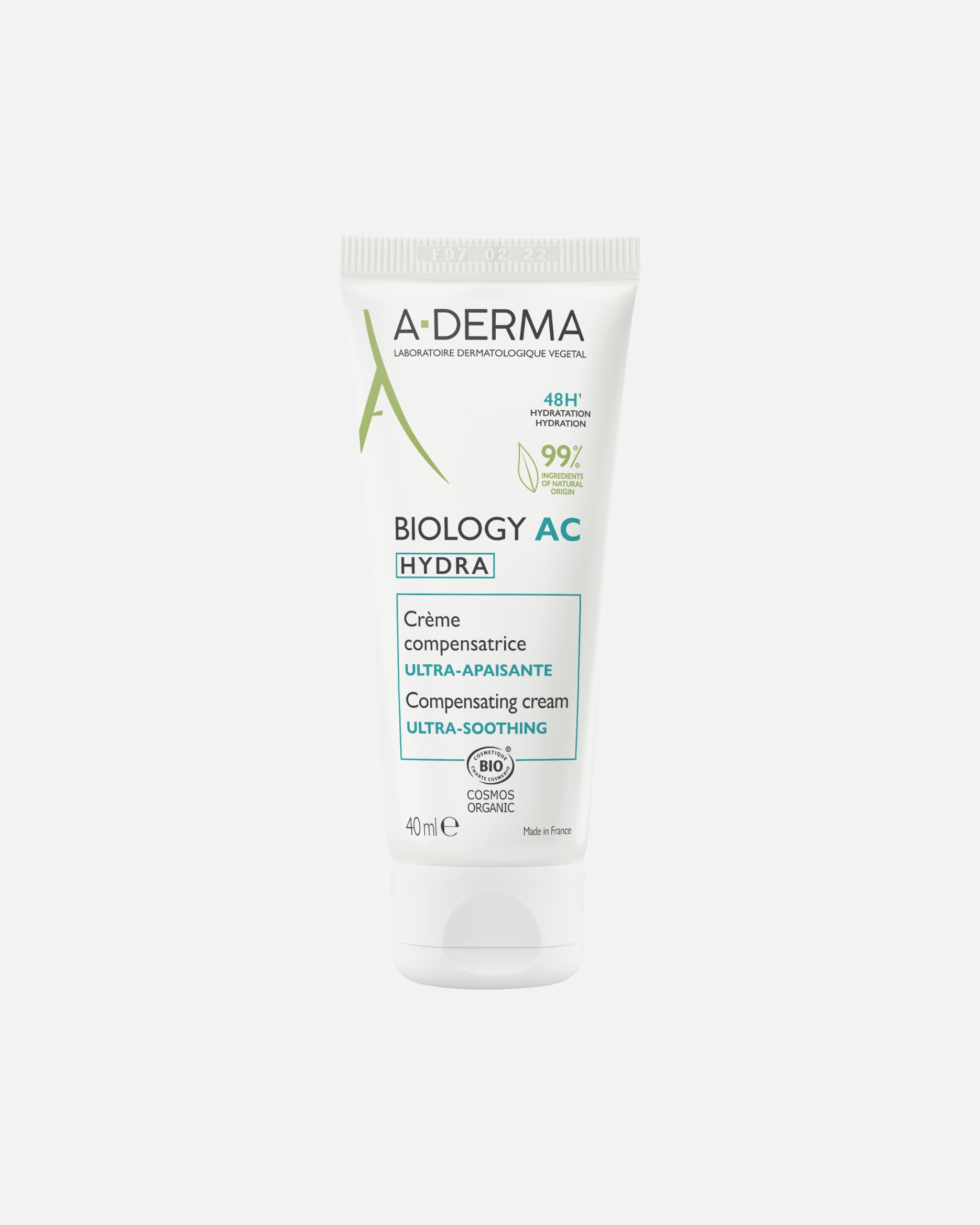 Gezichtscrème voor UnisexA-DERMABiologyAC Hydra Compensating Cream40 ml