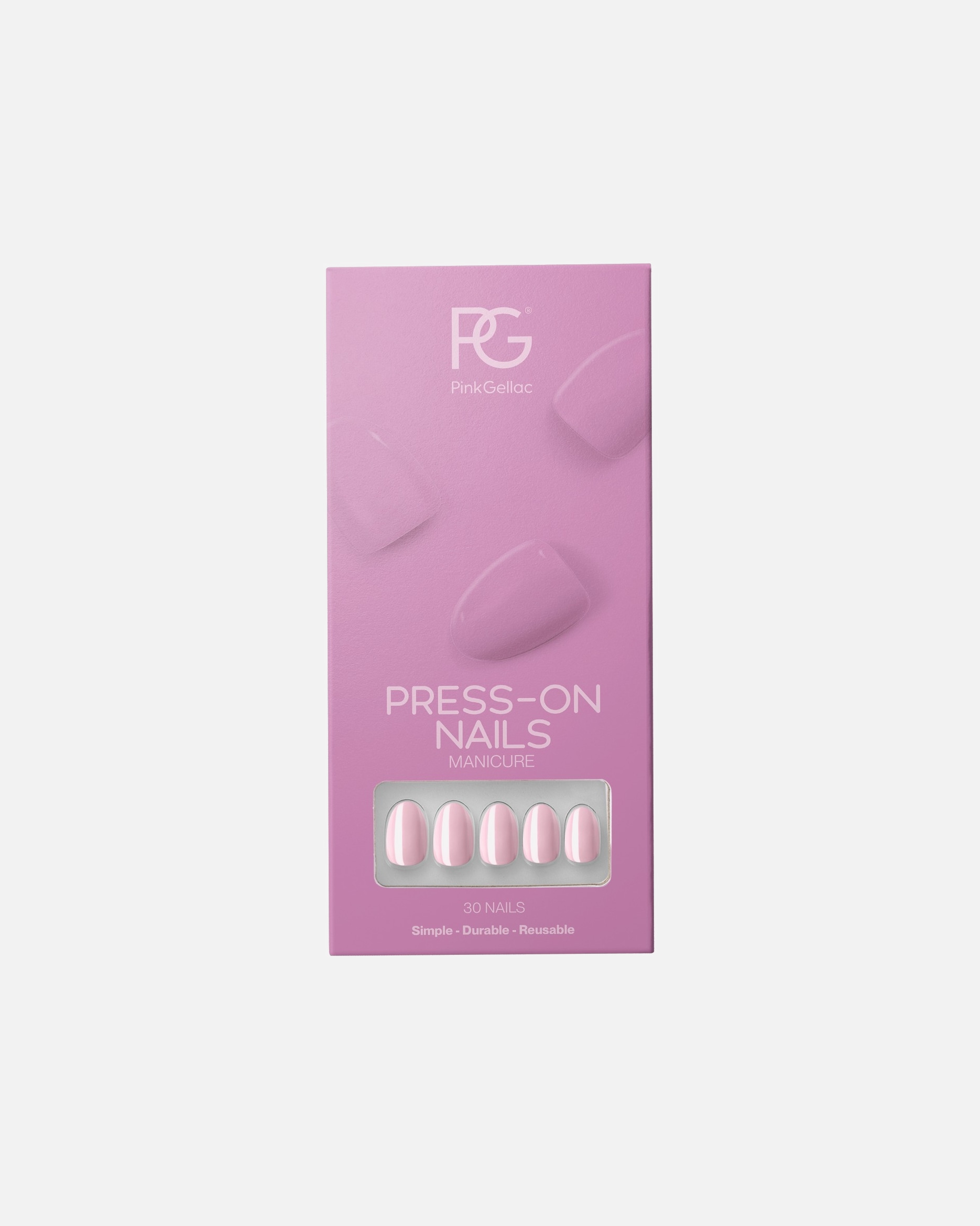 Kunstnagels voor UnisexPink GellacAcrylnagels SmallROSEWATER PINK
