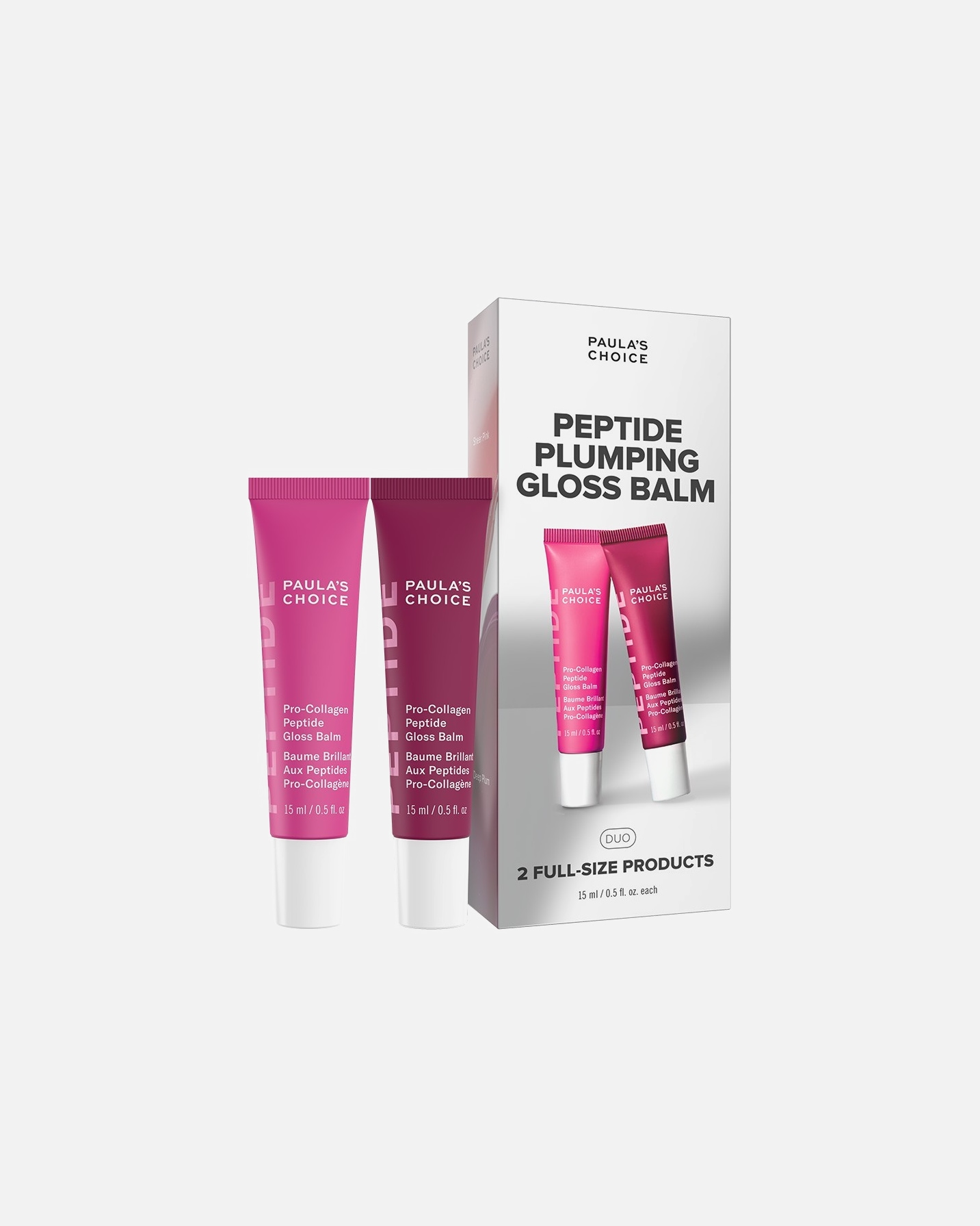 Lip Make-up Set voor UnisexPaula's ChoicePro-Collagen Peptide Plumping Gloss Balm Duo1 stuk