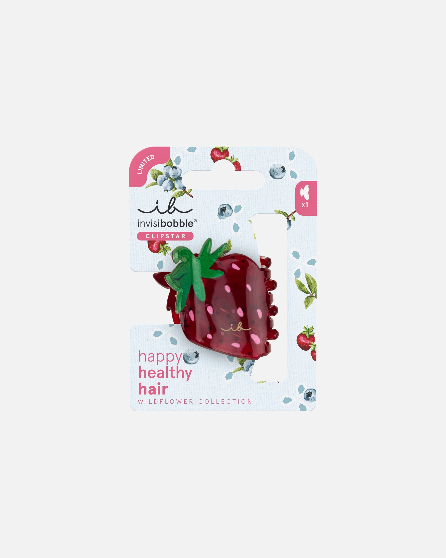 Haar-accessoire voor UnisexInvisibobbleClipstarBerry Brighter1 stuk