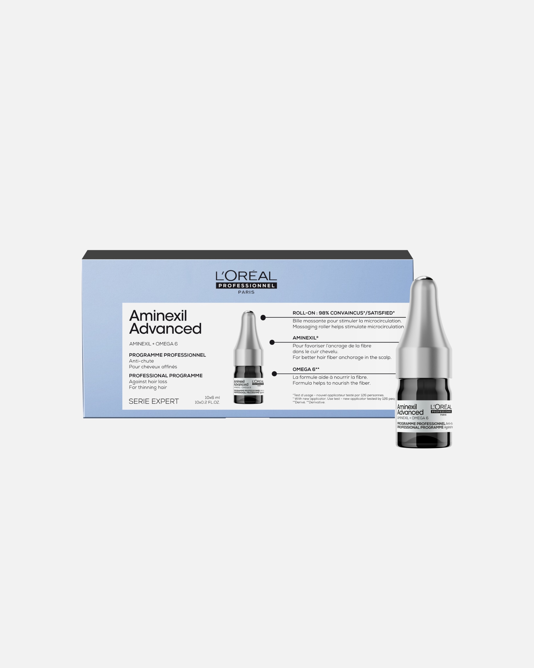 Hoofdhuidverzorging voor UnisexL´Oréal ProfessionnelAminexil AdvancedAnti-Hair Loss Professional Programme10x6 ml
