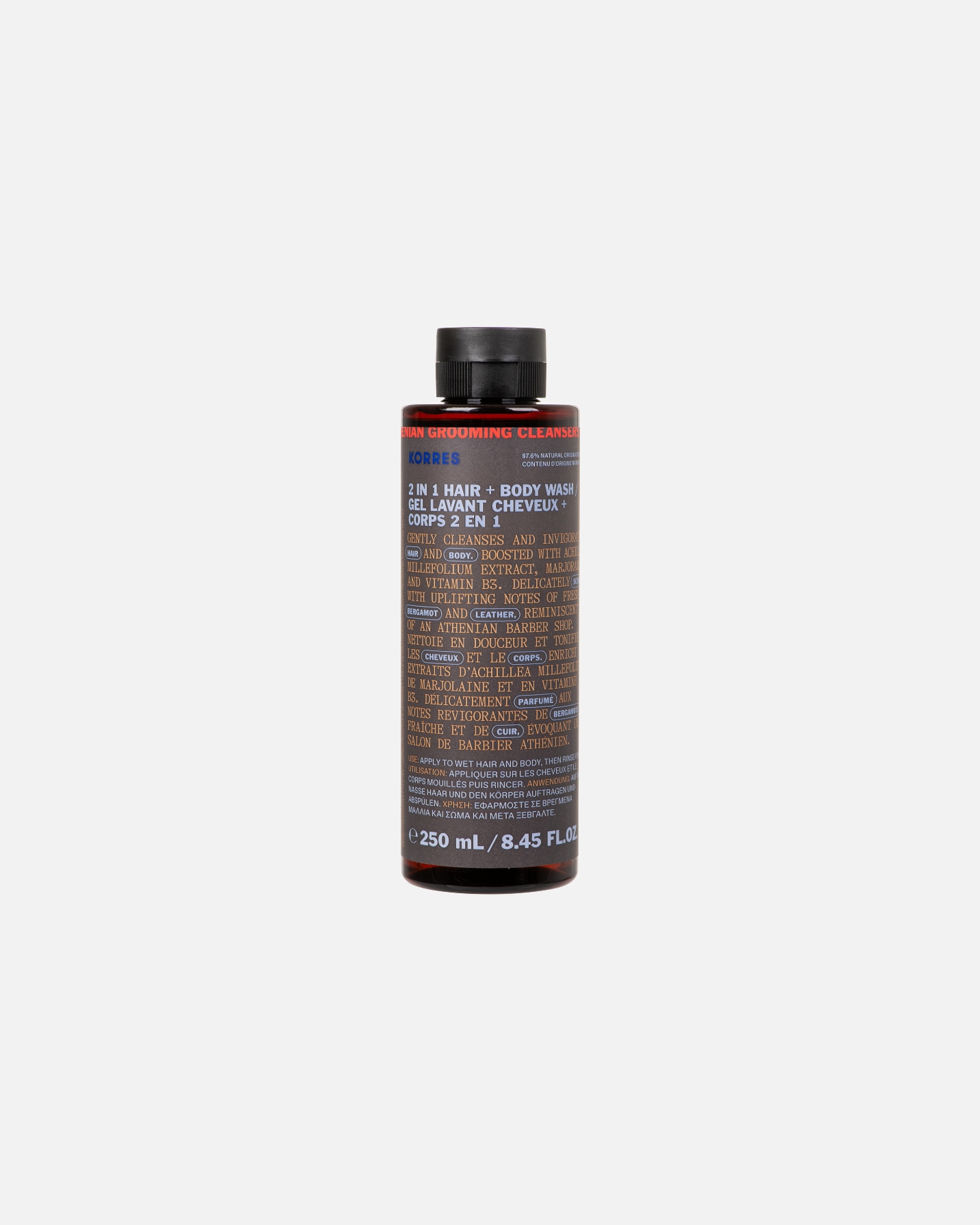 Haarshampoo voor KORRESAthenian Grooming2-in-1 shampoo & douchegel250 ml