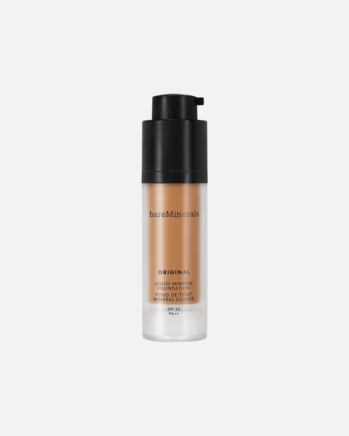 Foundation voor UnisexbareMineralsOriginalLiquid Mineral Foundation Broad Spectrum SPF 2024 - NEUTRAL DARK