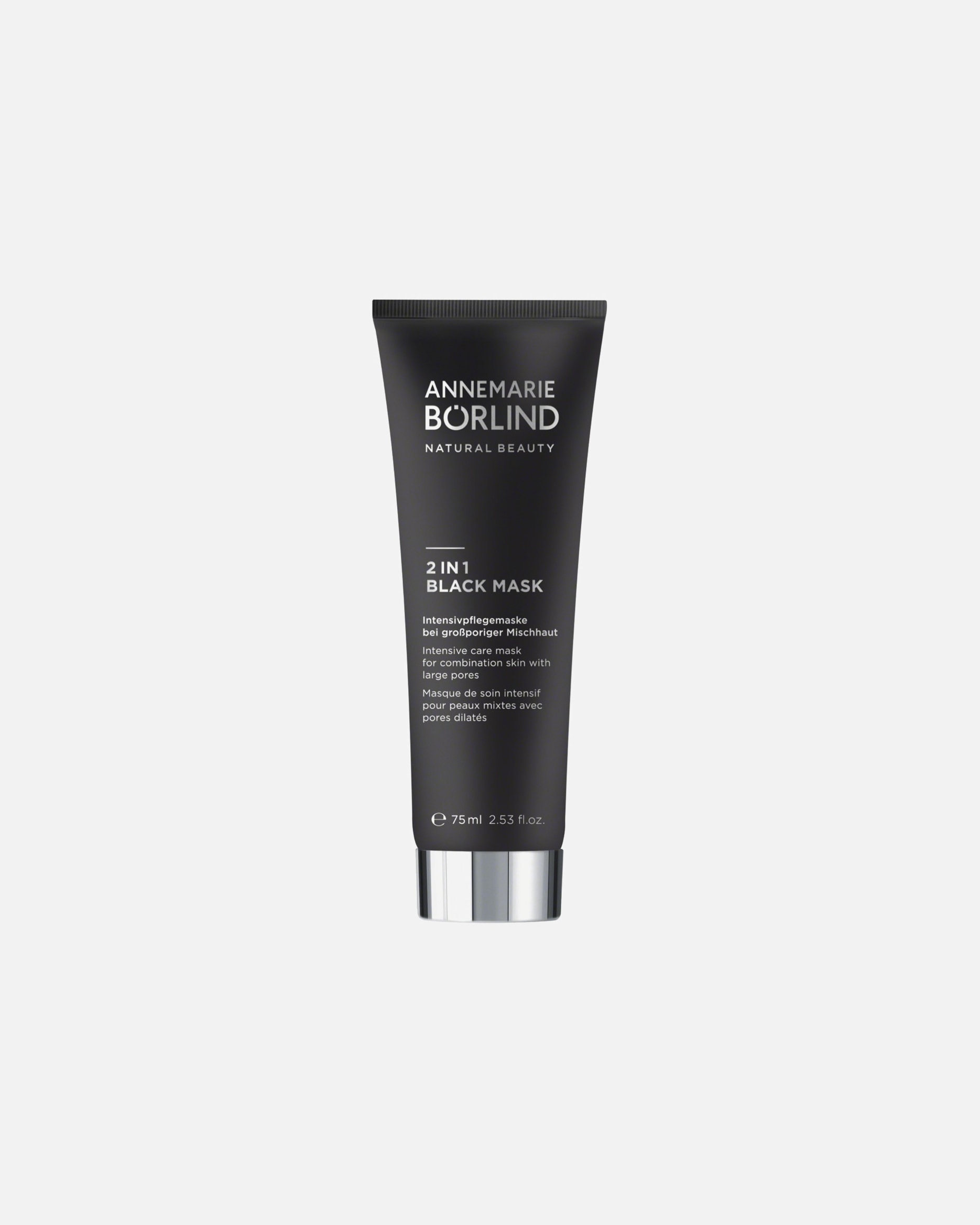 Houtskoolmasker voor UnisexANNEMARIE BÖRLIND2-in-1 Black75 ml