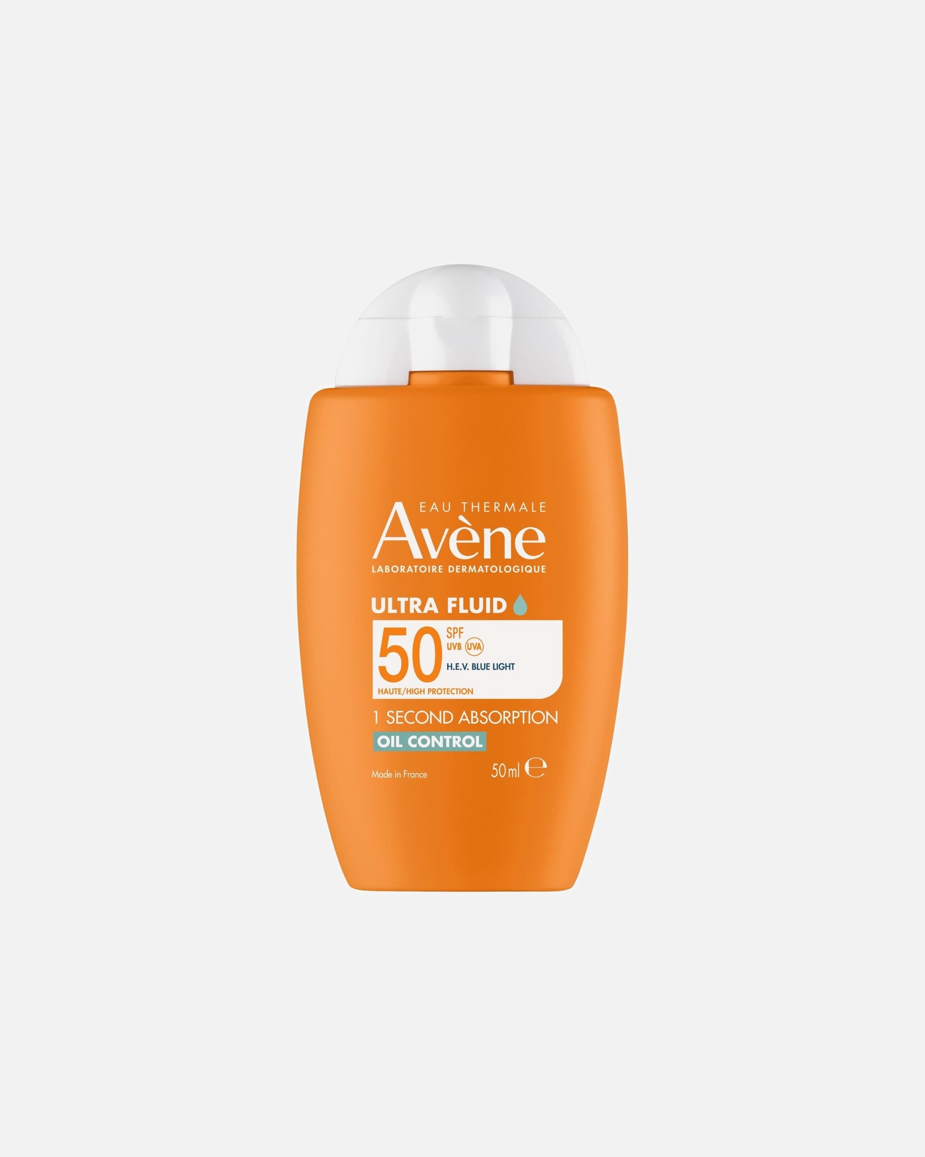 Zonnebrandcrème voor UnisexAvèneSolaireUltra fluid 1 sec Oil Control SPF50+50 ml
