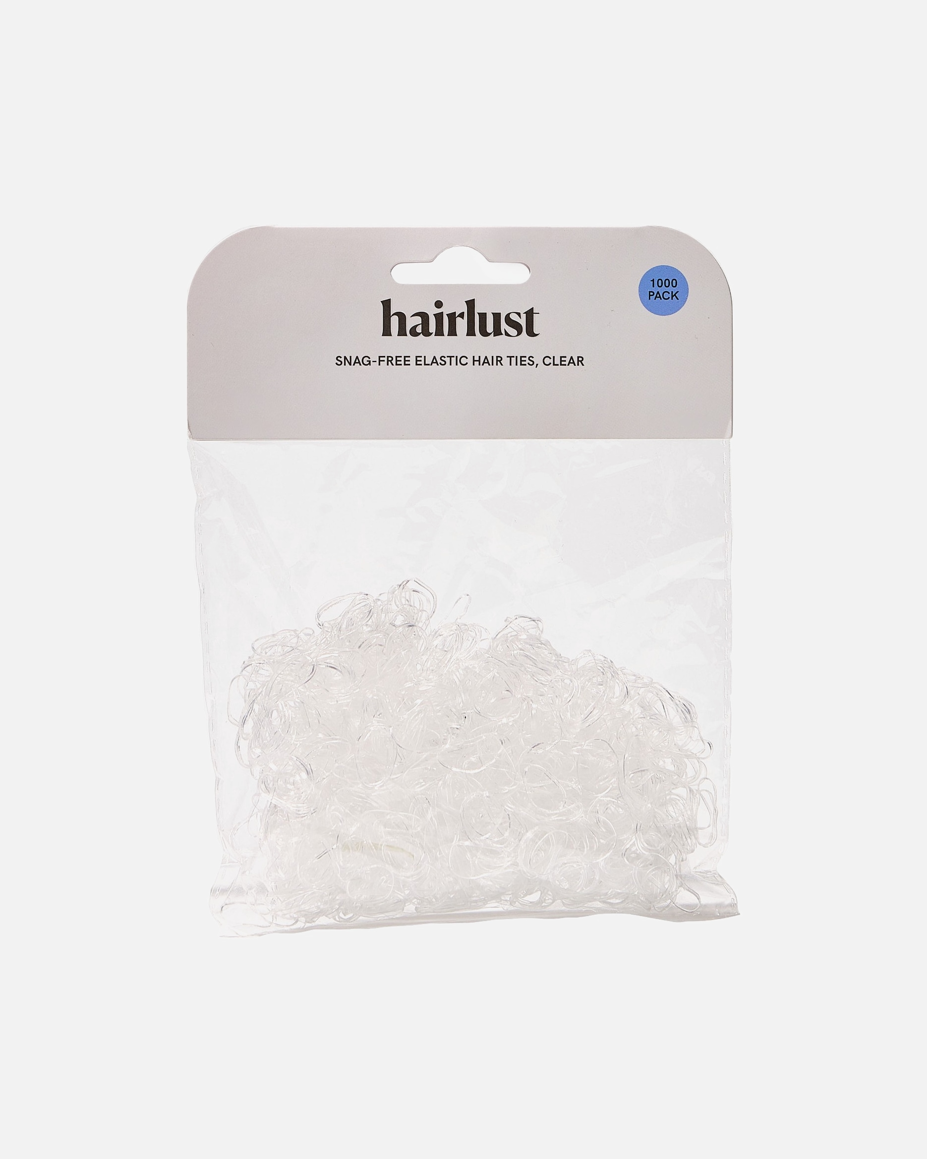 Haarelastiekje voor HairlustSnag-Free Elastic Hair Ties, 1000-PackCLEAR